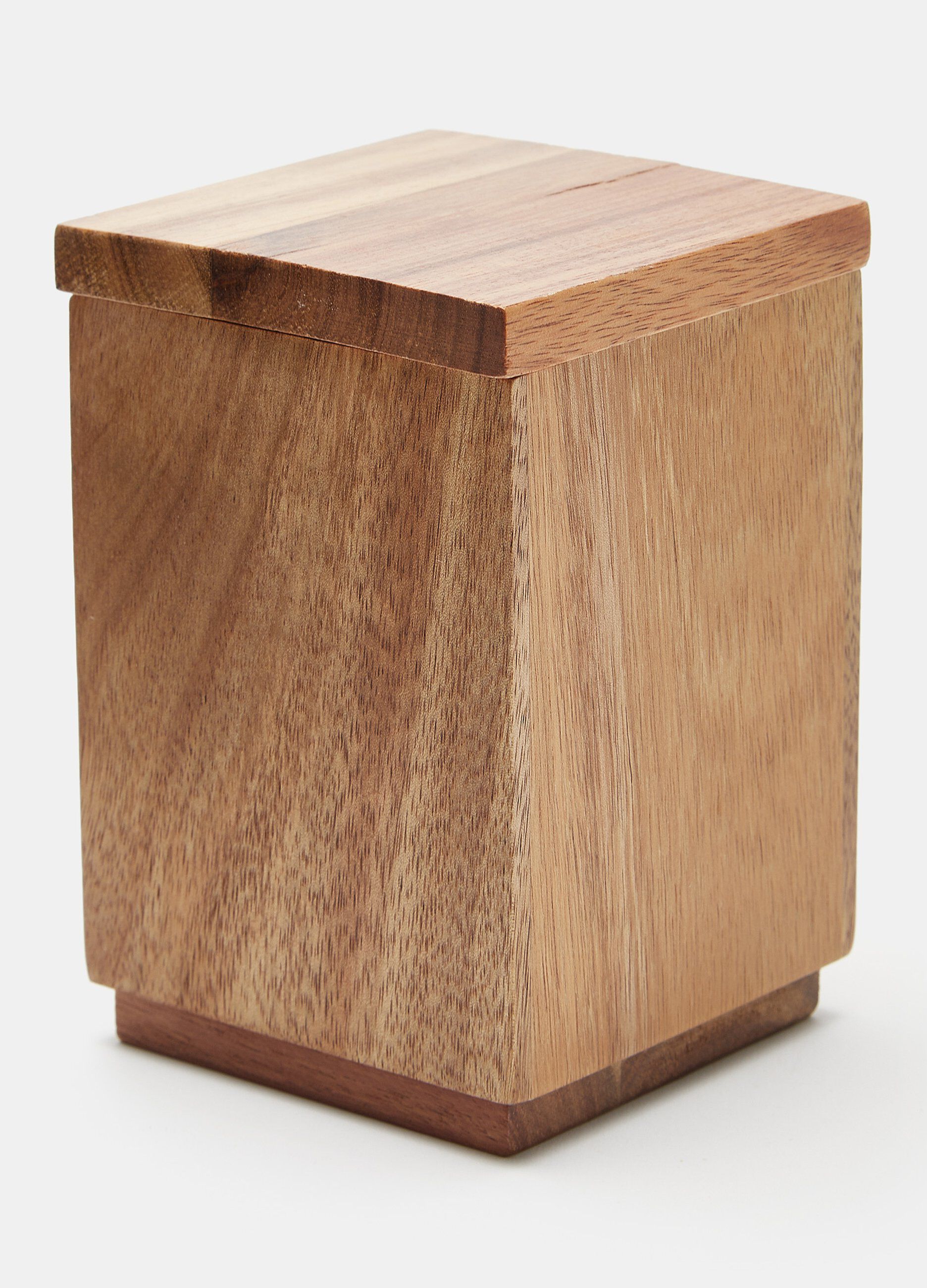 Portaspazzolini con coperchio in legno di acacia_0