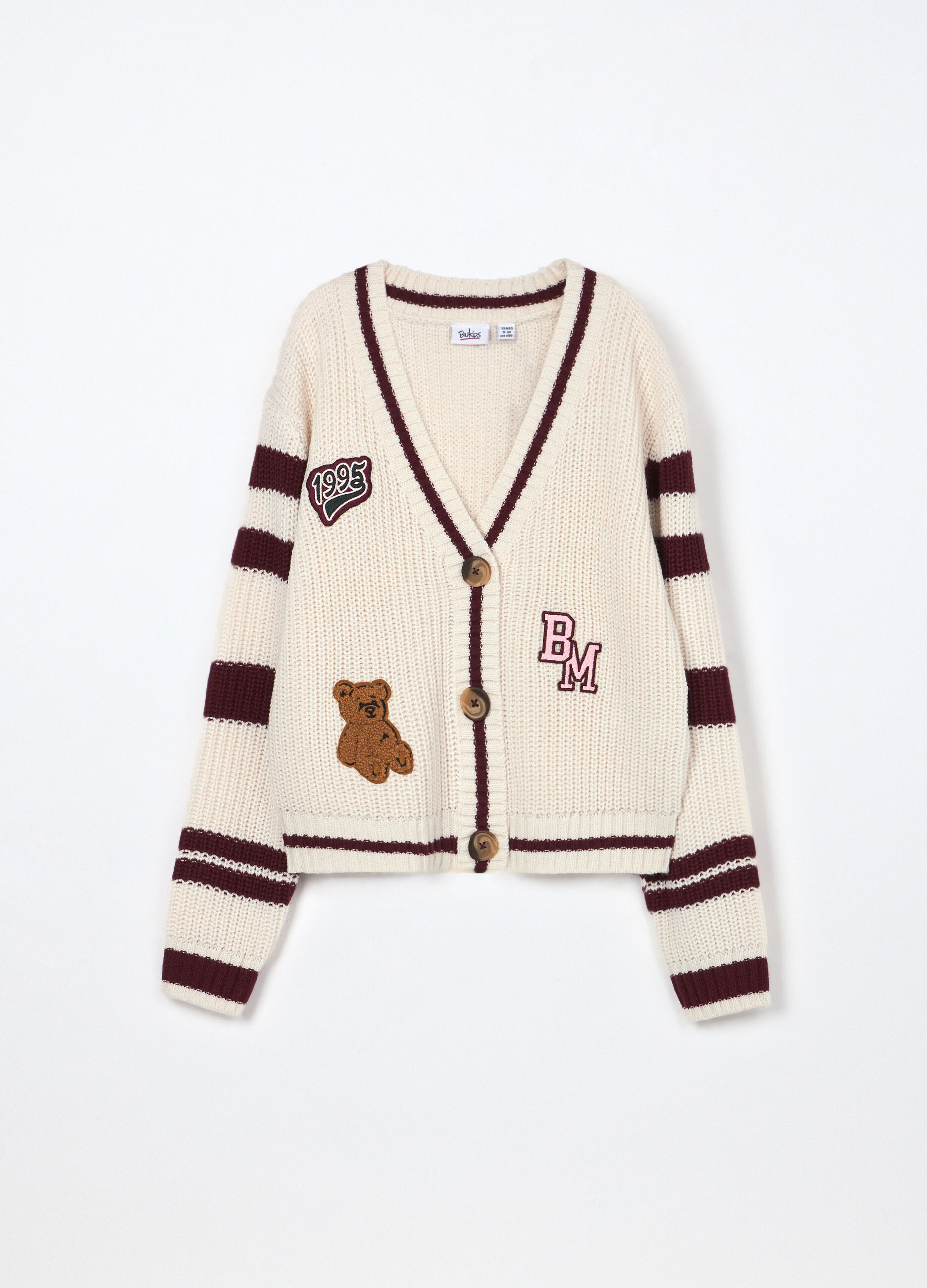 Cardigan jacquard ragazza_0