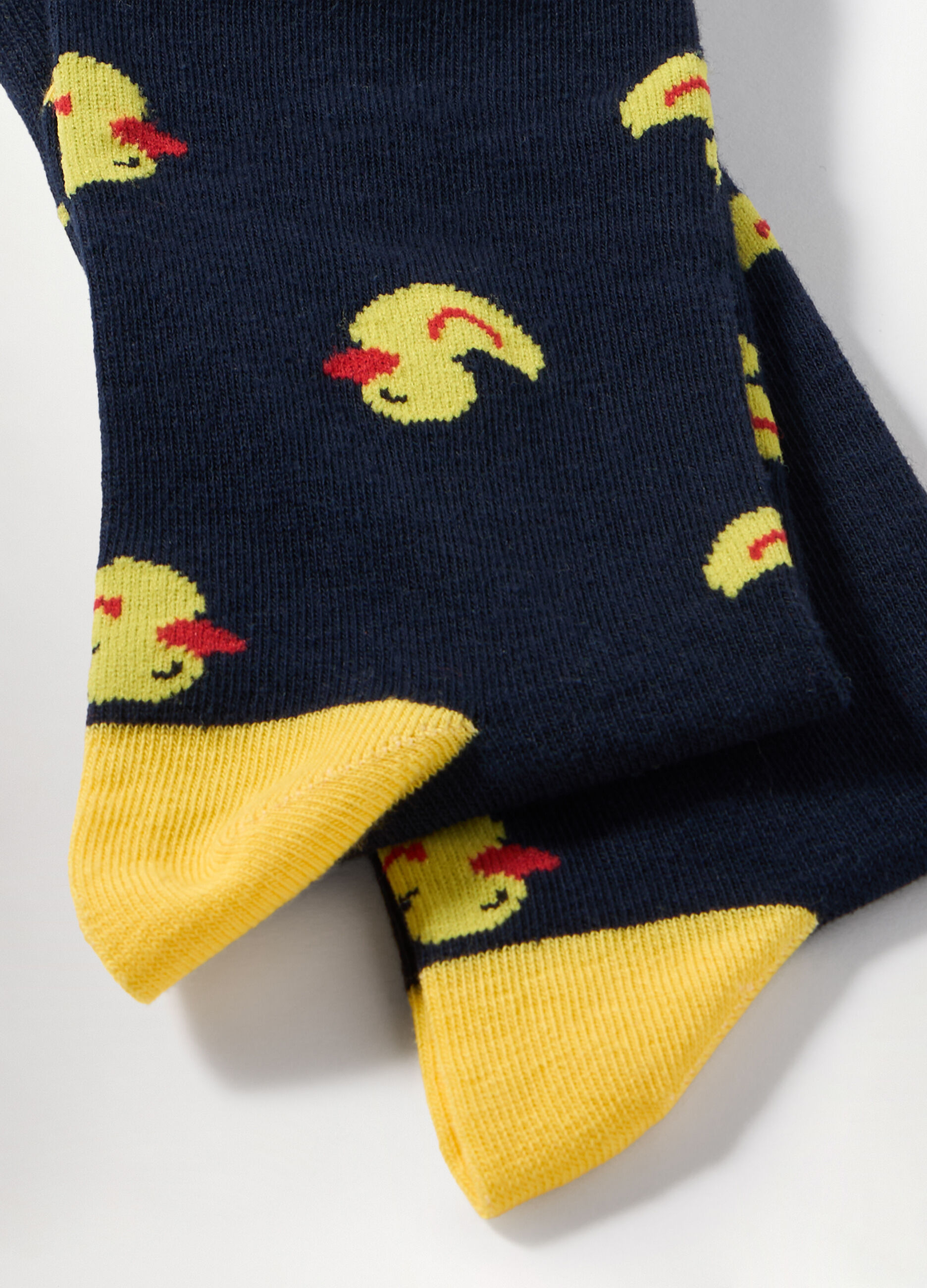 Calze corte in cotone stretch a fantasia uomo_1