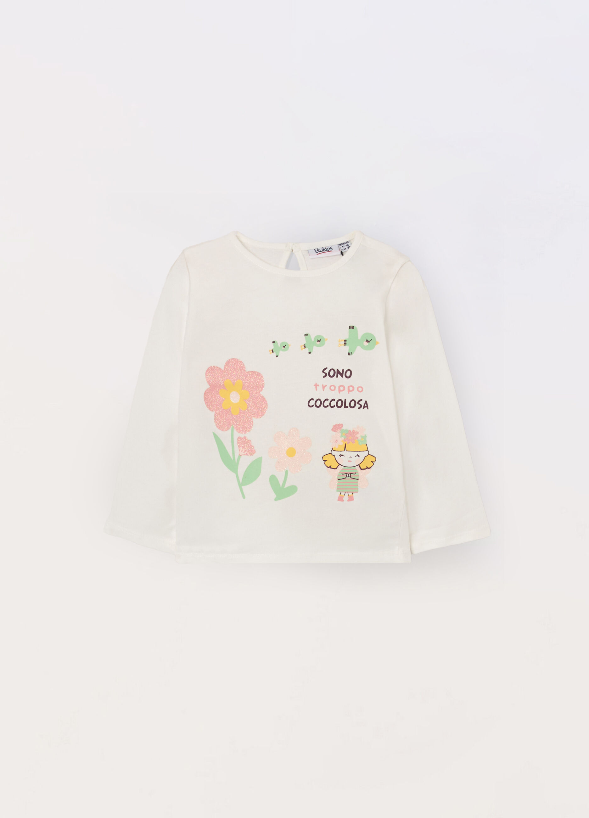 T-shirt in jersey di puro cotone neonata_0