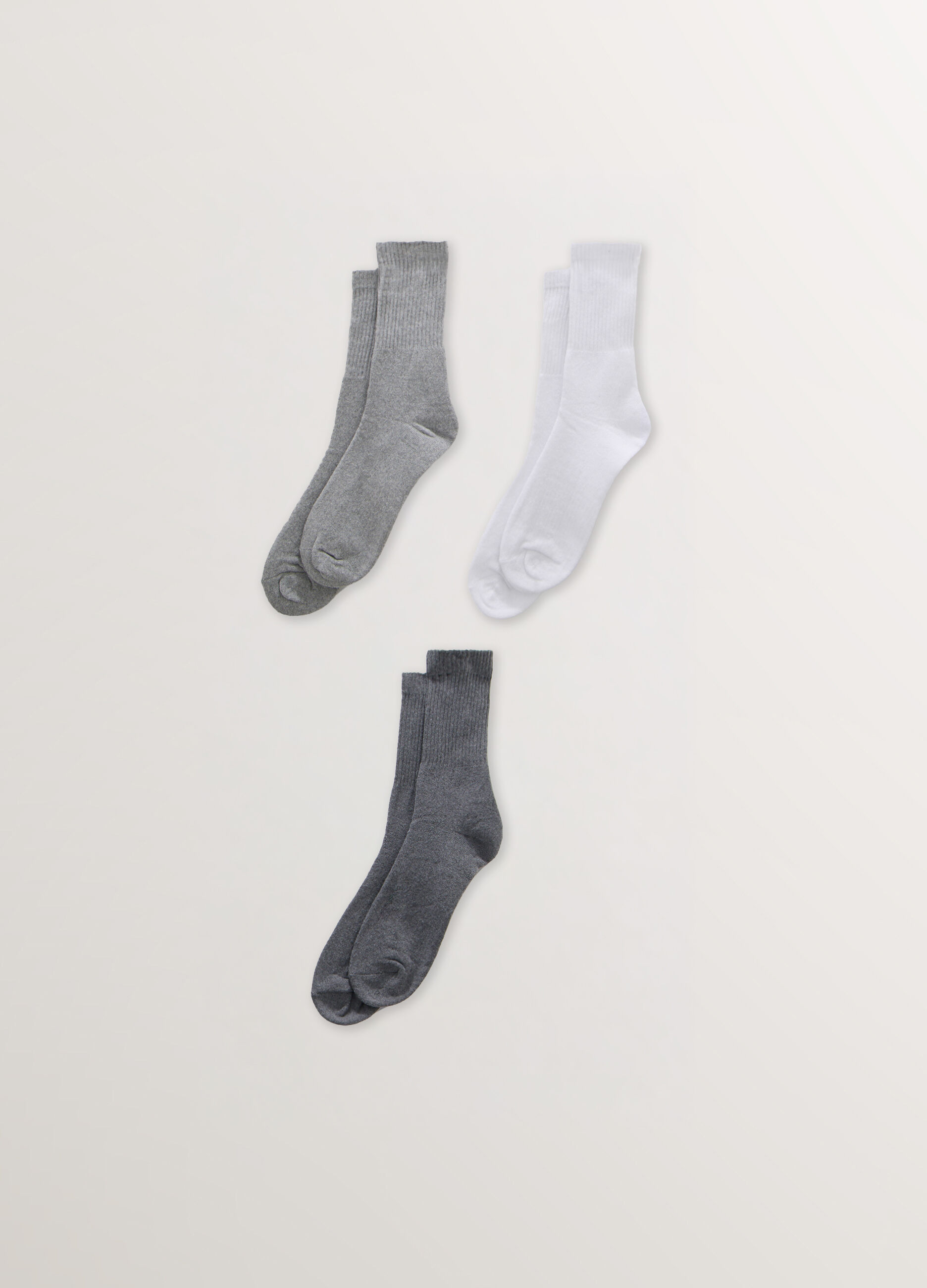 3 pack calze corte in cotone stretch uomo