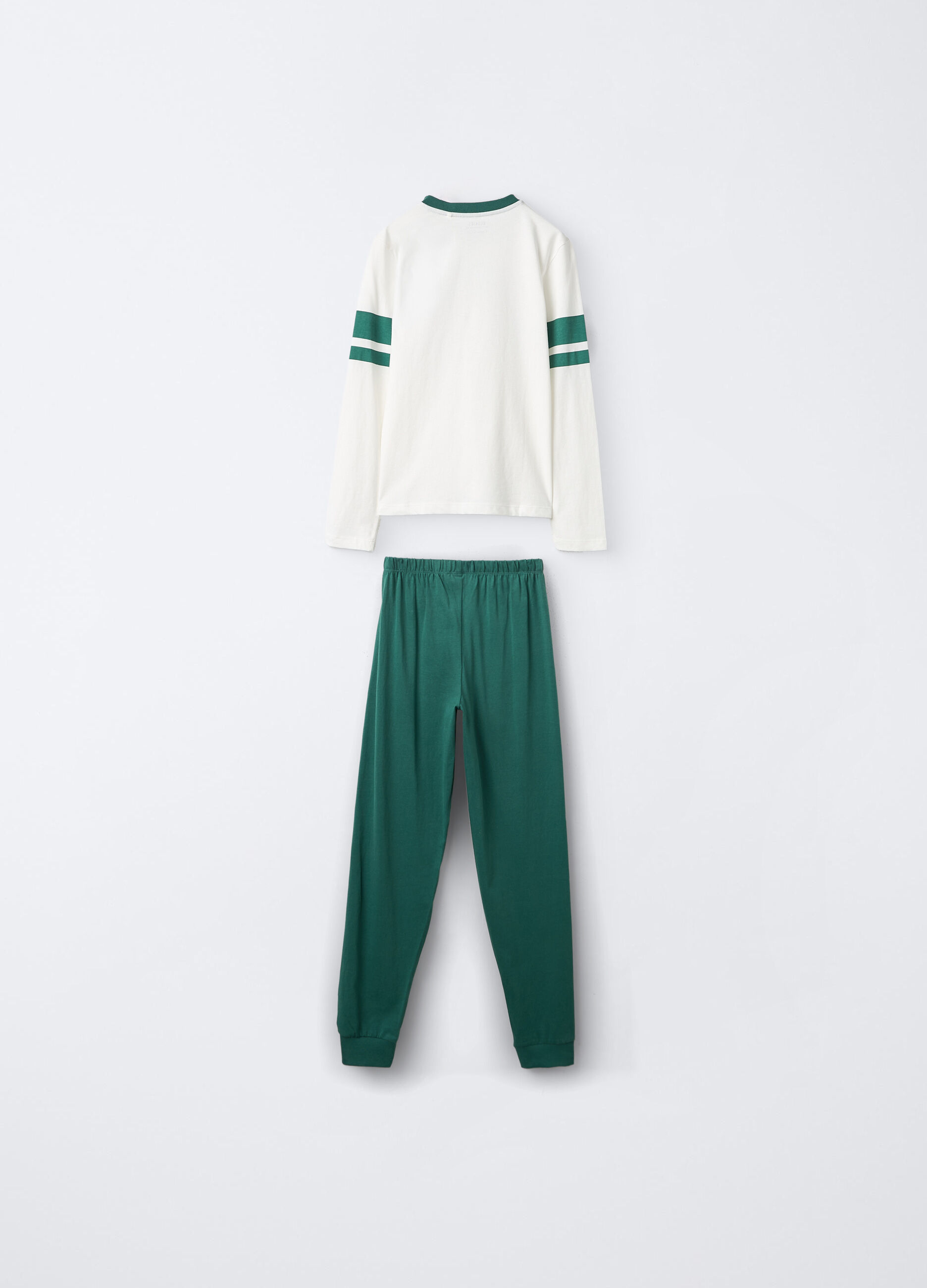 Set pigiama lungo in jersey di puro cotone ragazzo_1