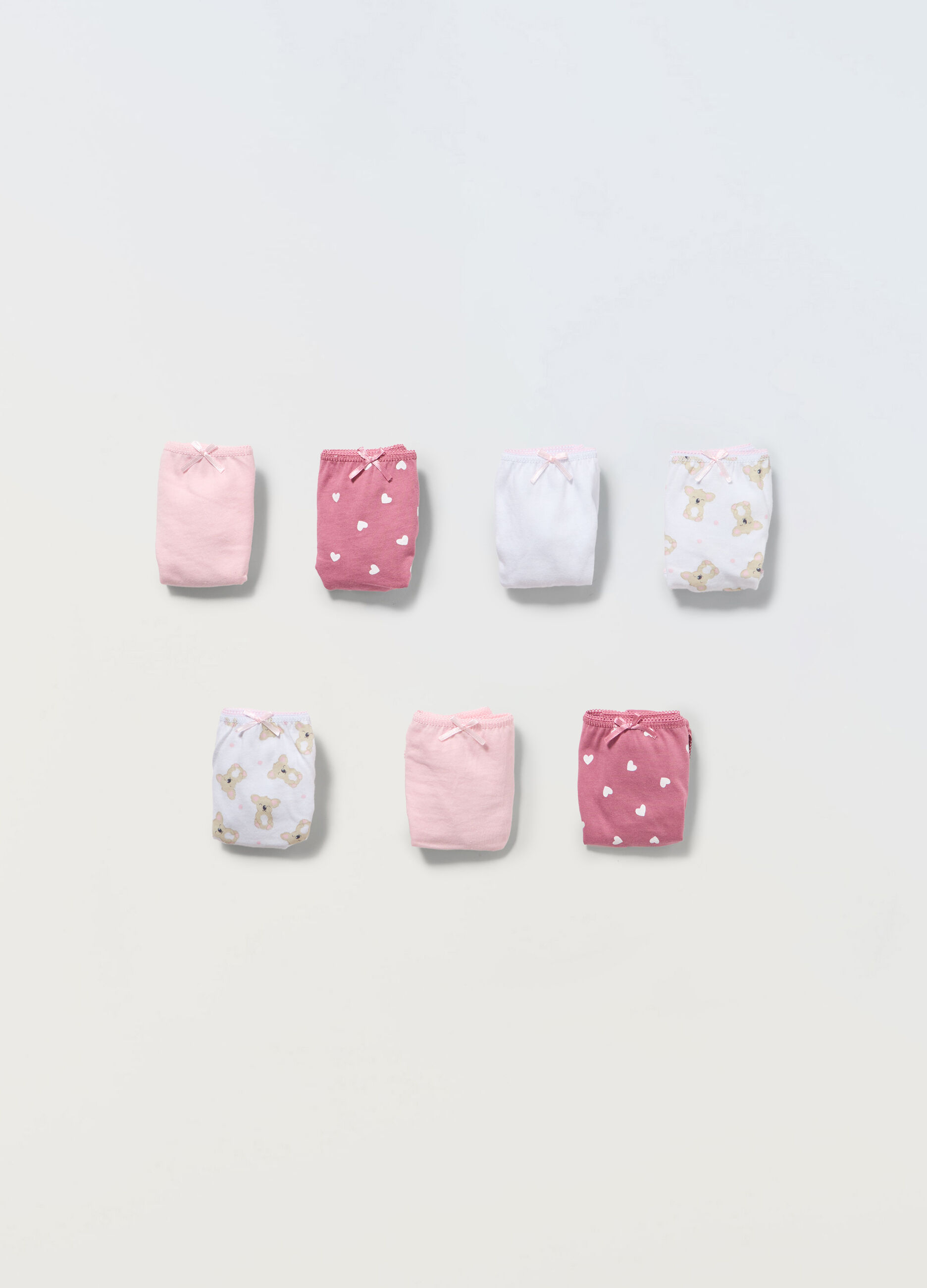 Pack 7 slip in puro cotone bambina_1