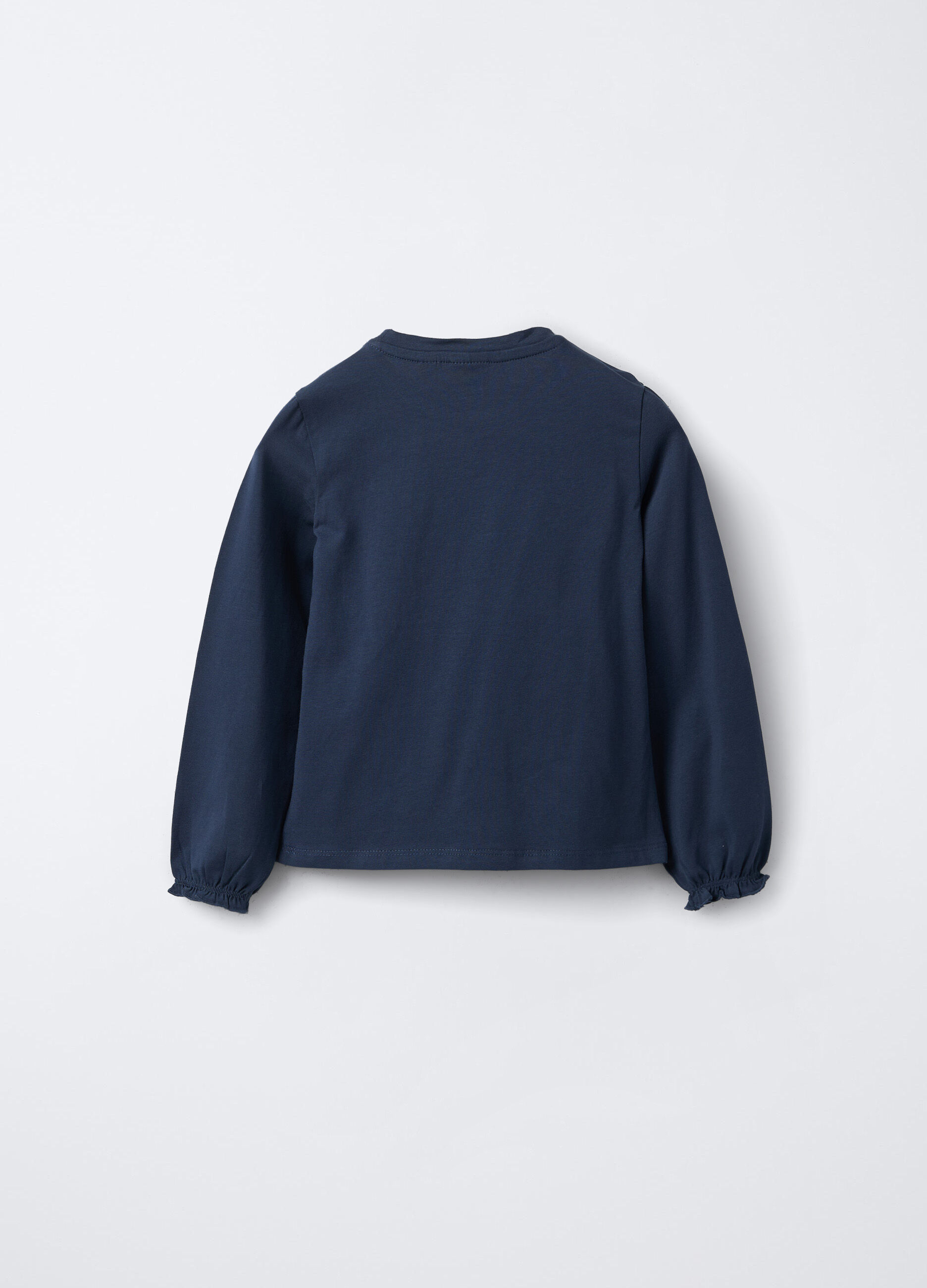 T-shirt in jersey di cotone stretch bambina_1
