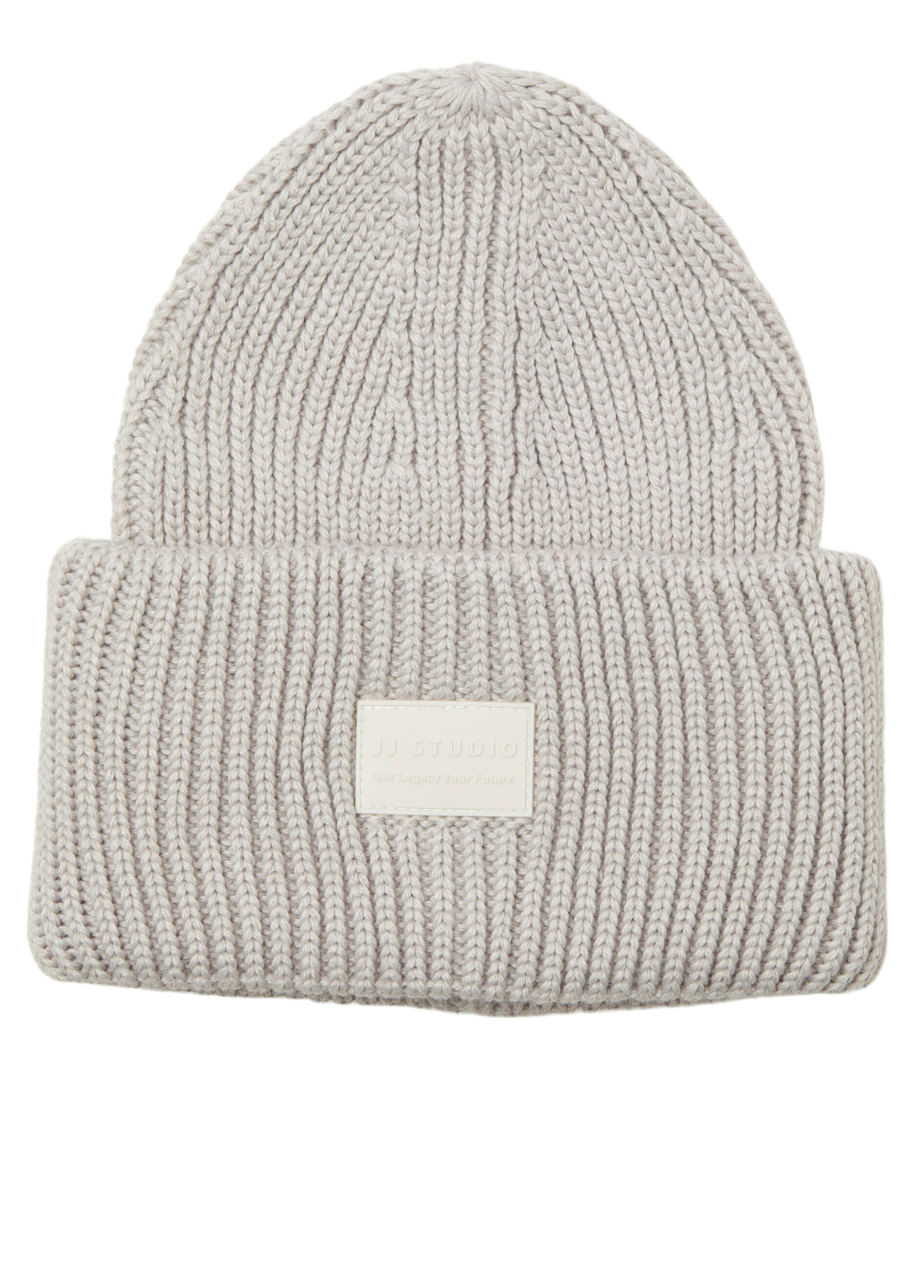 Berretto in maglia con risvolto uomo_0