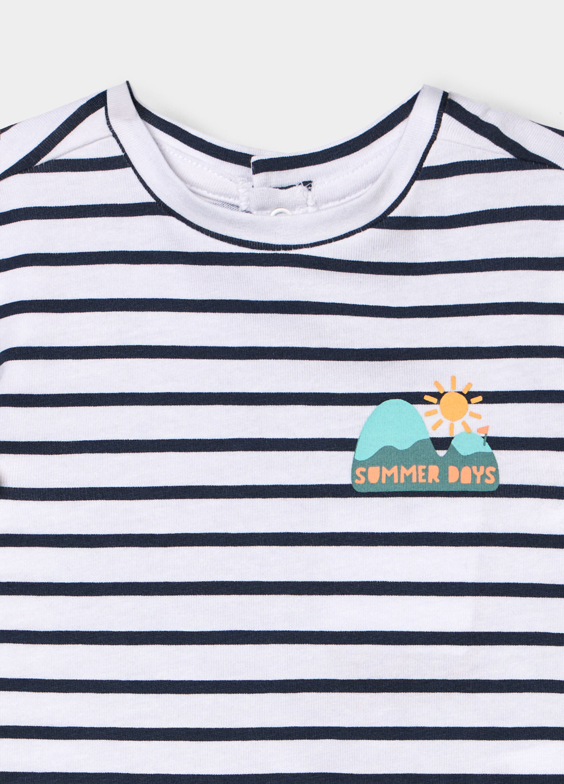 T-shirt in jersey di cotone stretch neonato