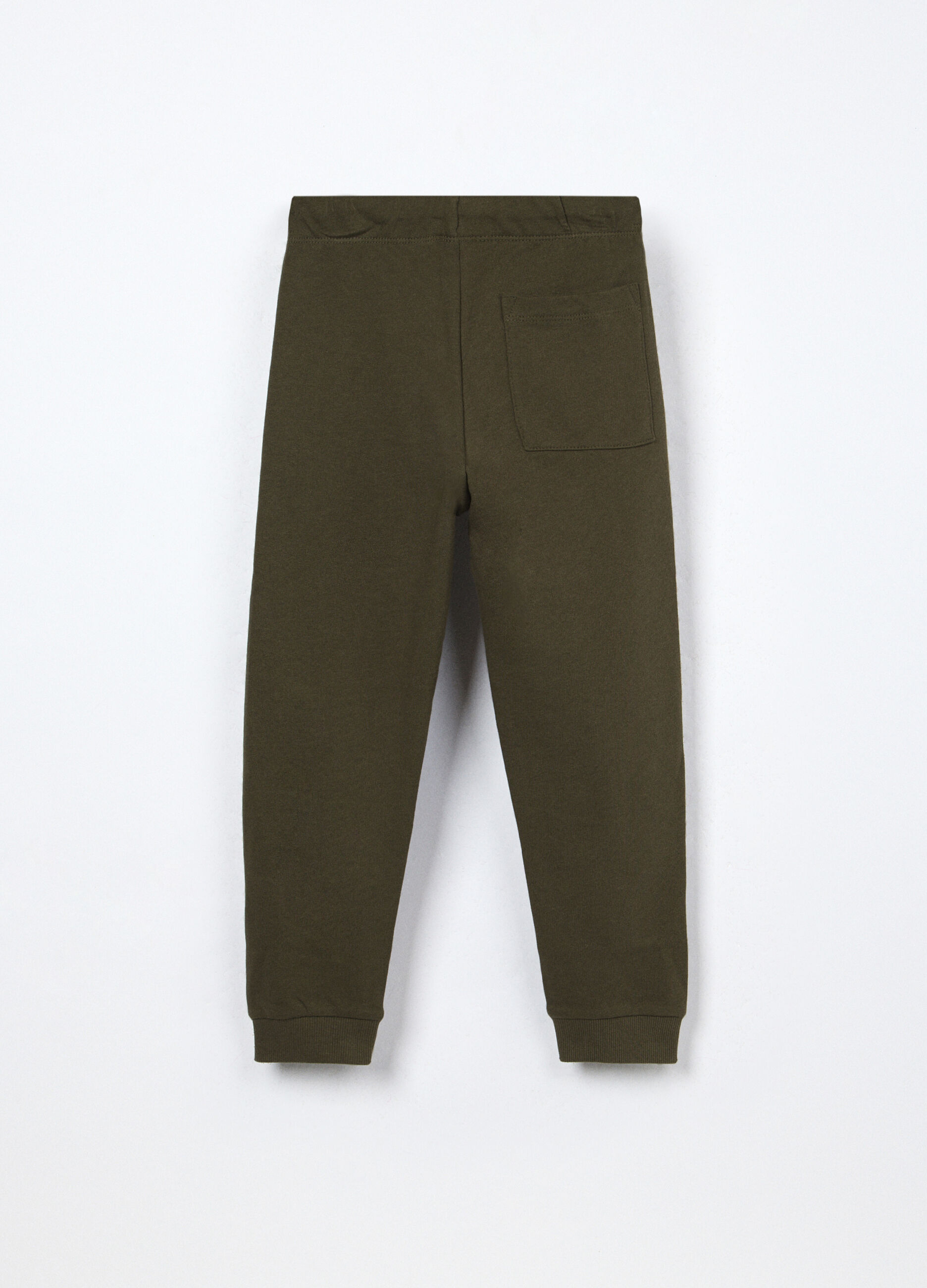 Jogger in french terry di puro cotone bambino_1