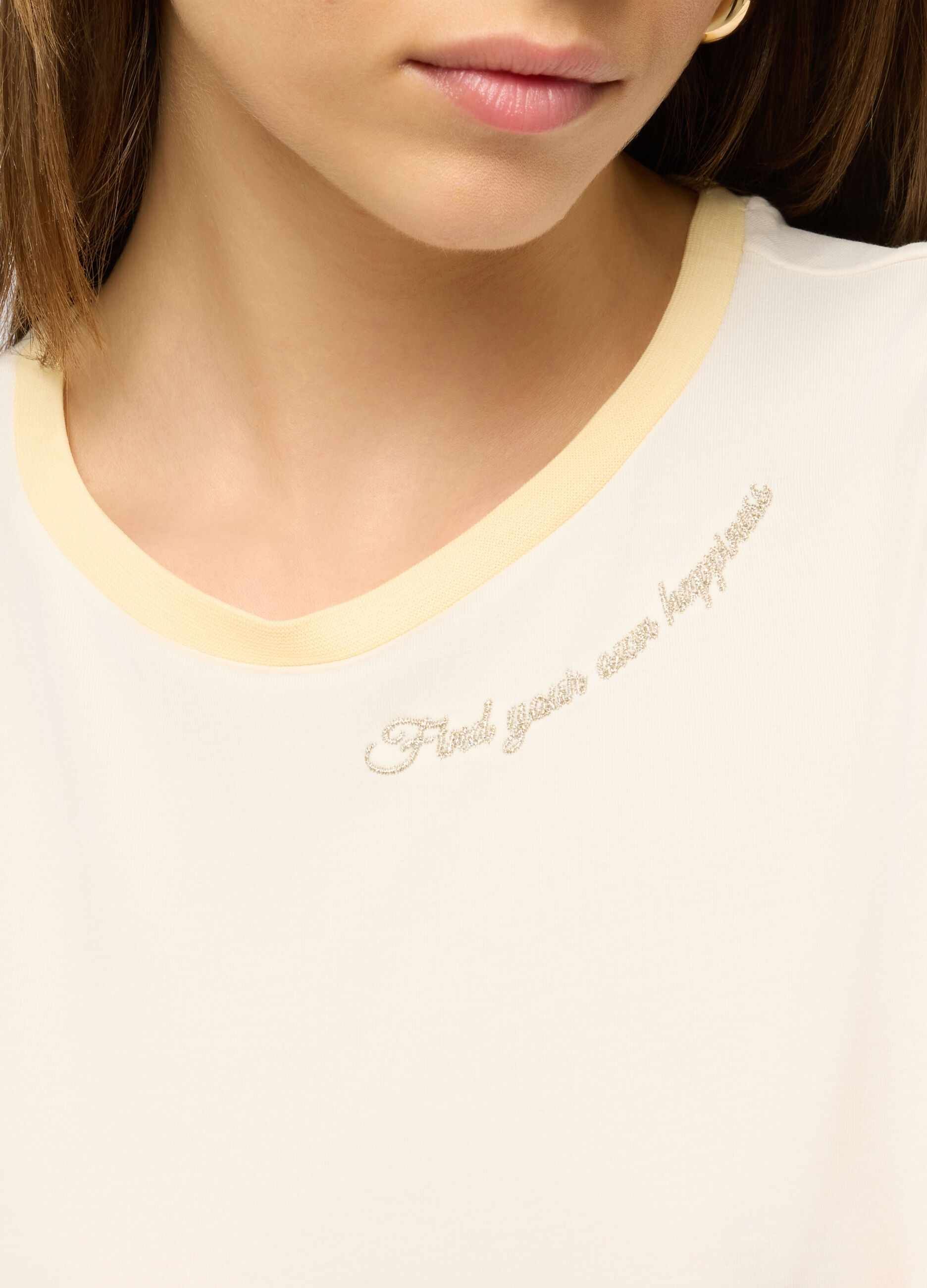 T-shirt girocollo stretch donna_2