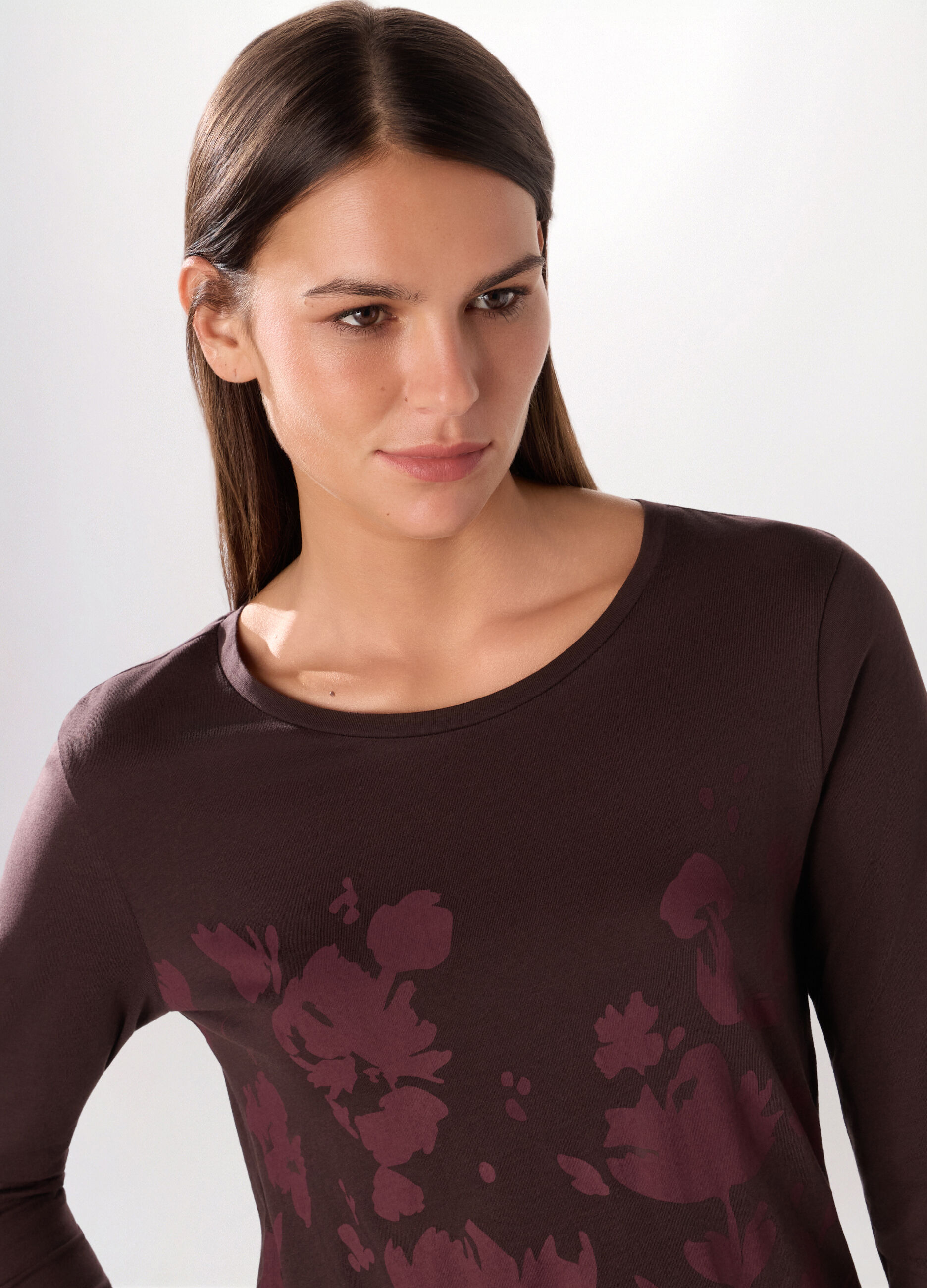 T-shirt in jersey di puro cotone donna_2
