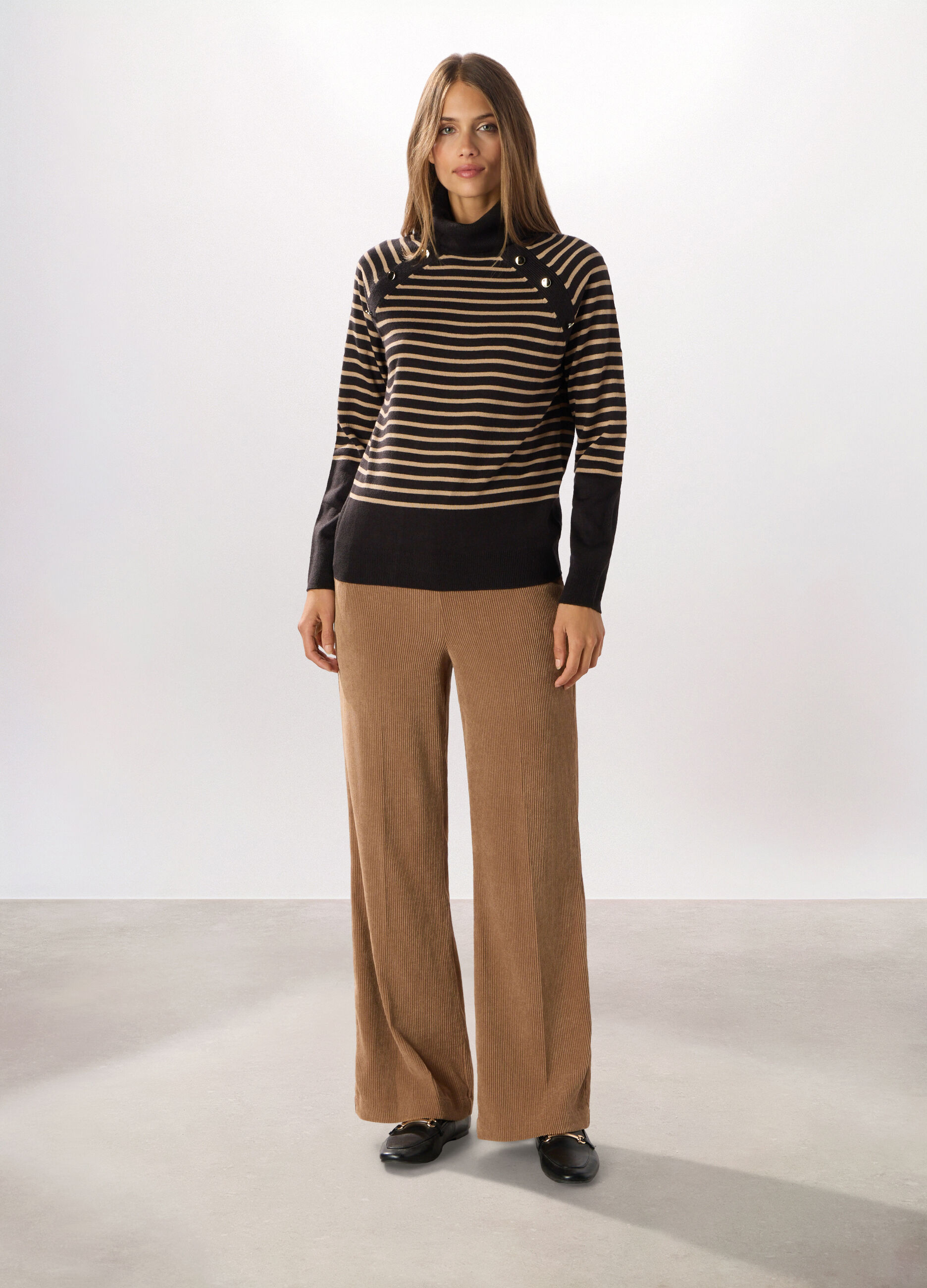 Pantaloni in velluto a coste donna_0