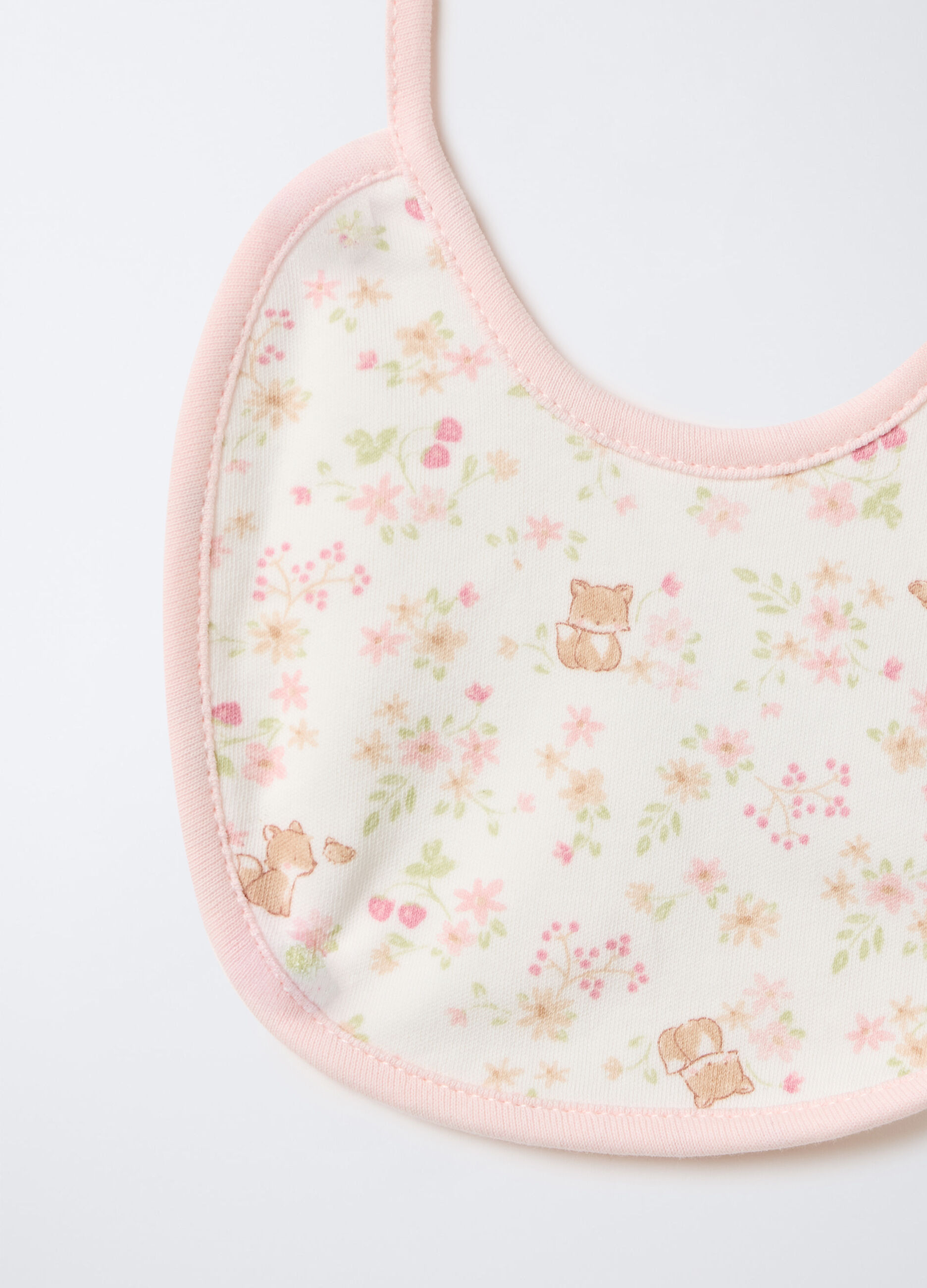 Pack 2 bavaglini in interlock di puro cotone neonata_1
