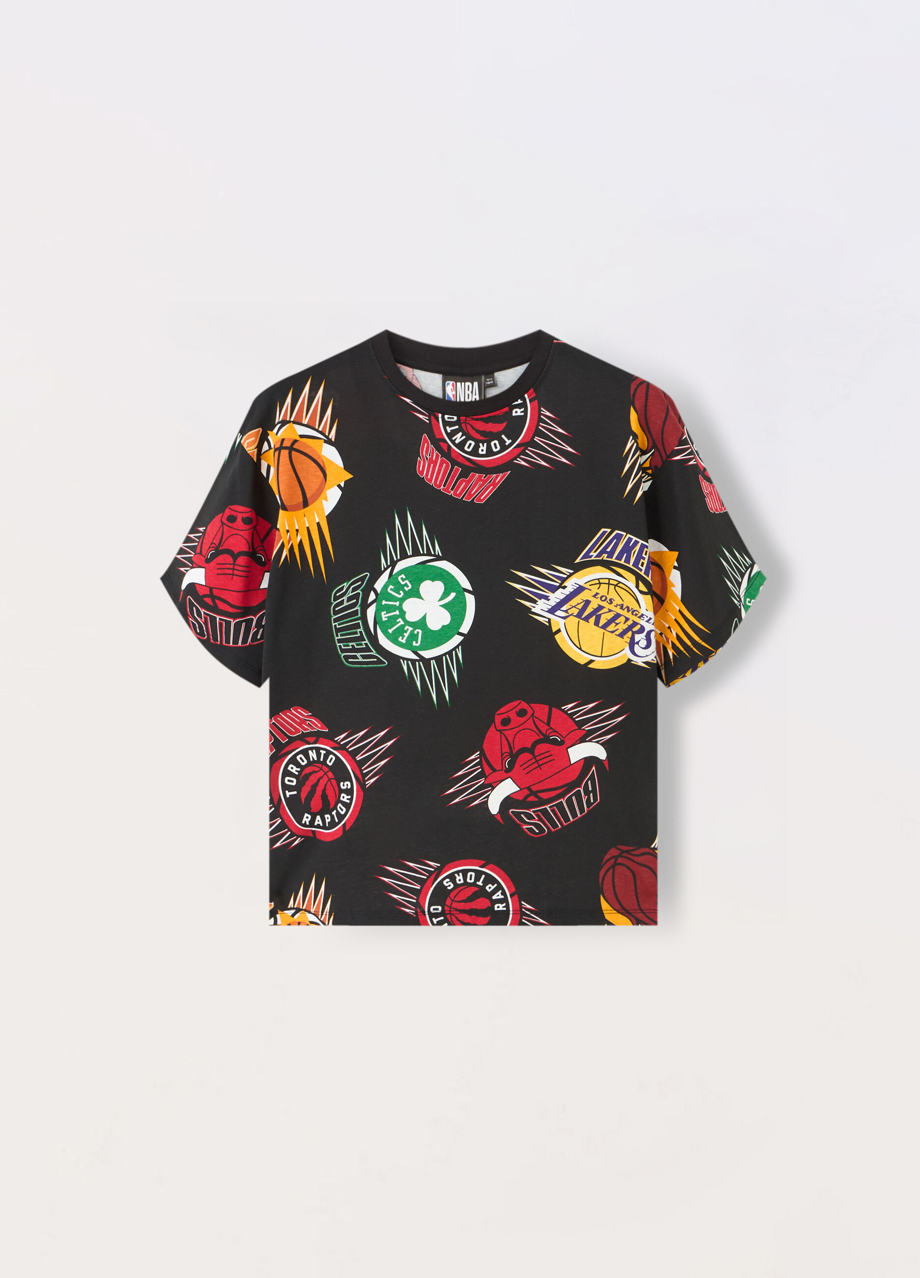 T-shirt NBA in jersey di puro cotone ragazzo_0