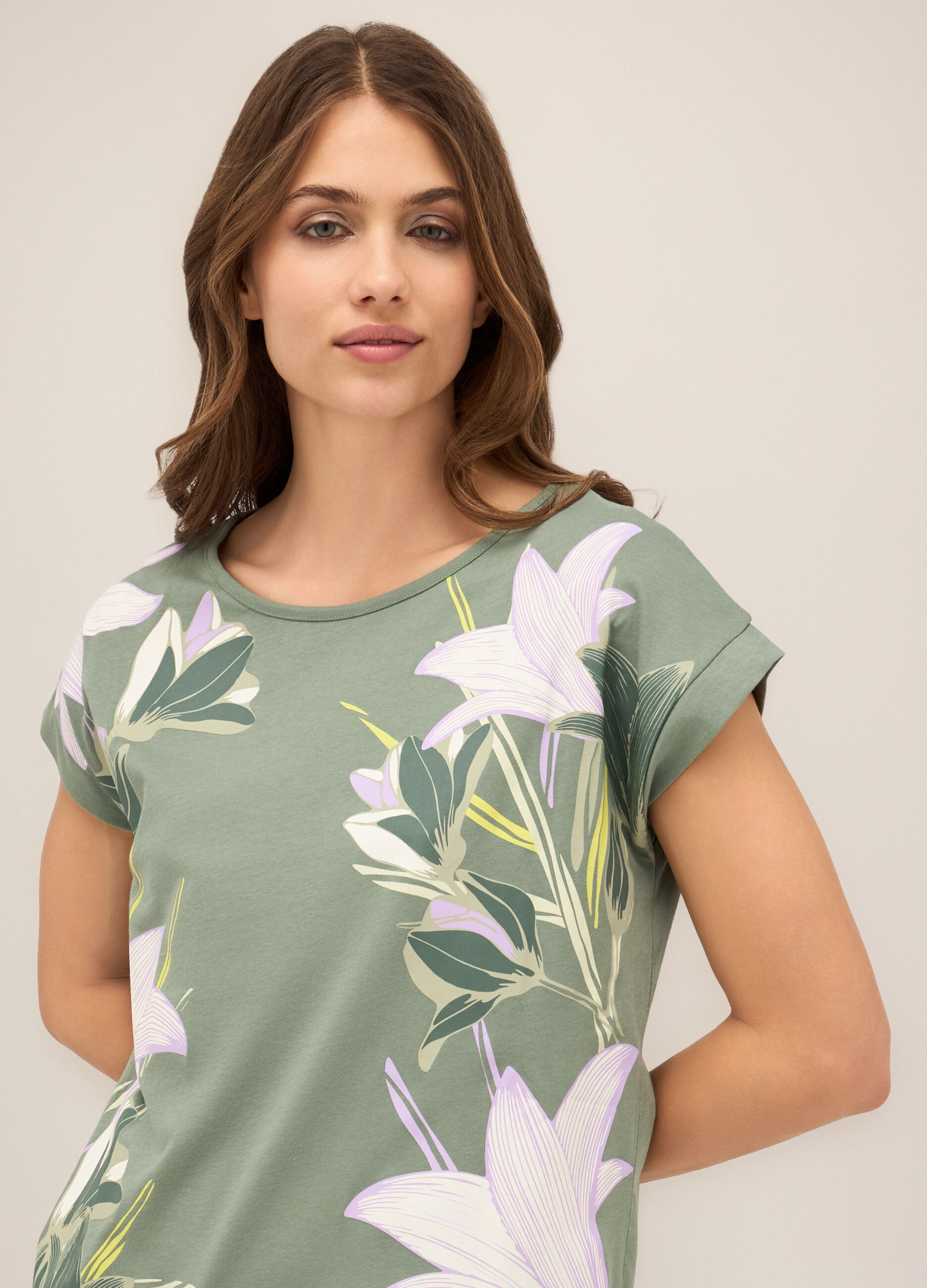 T-shirt in puro cotone donna_2