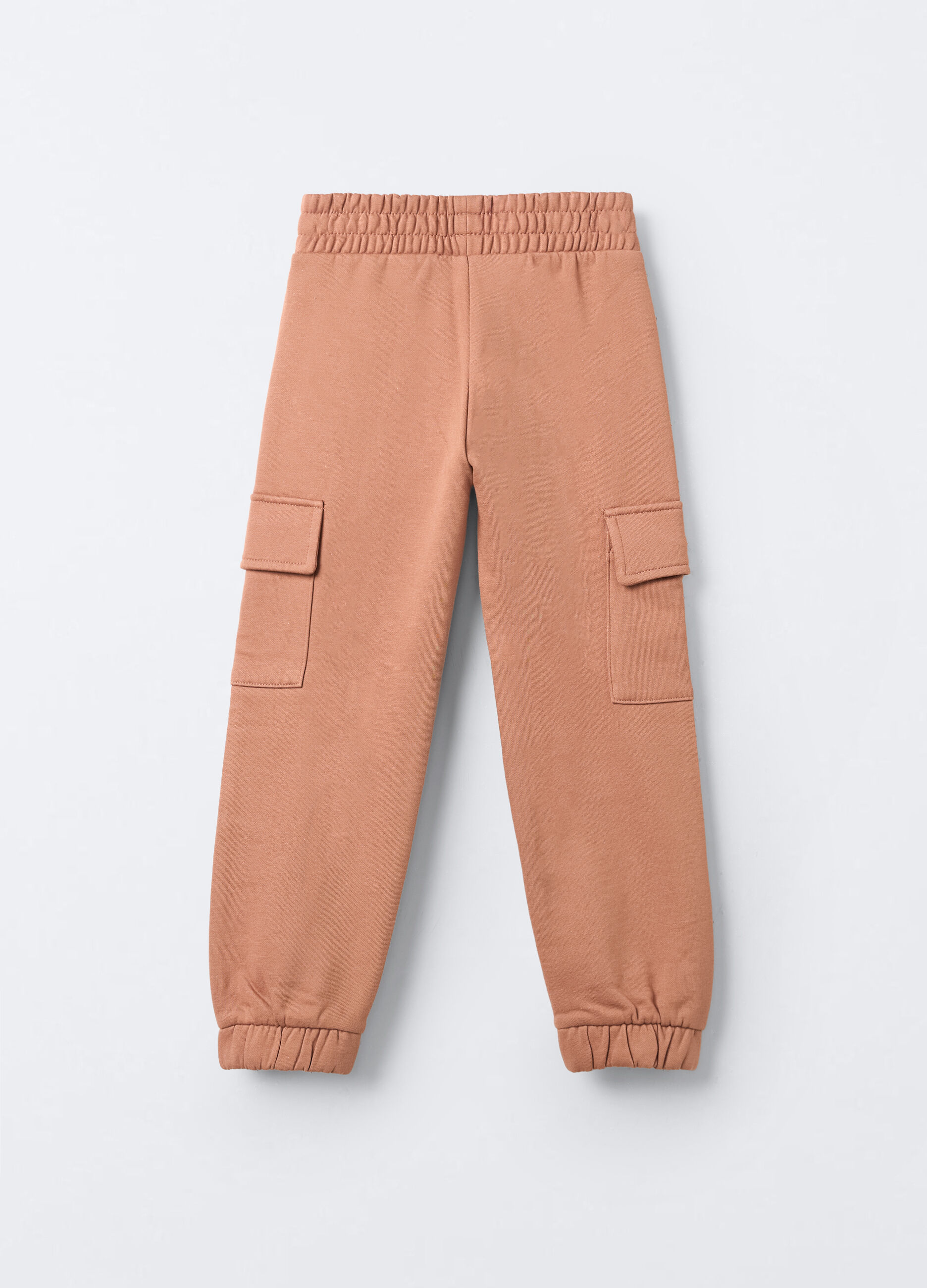 Jogger cargo in felpa misto cotone Relaxed Fit bambina_1