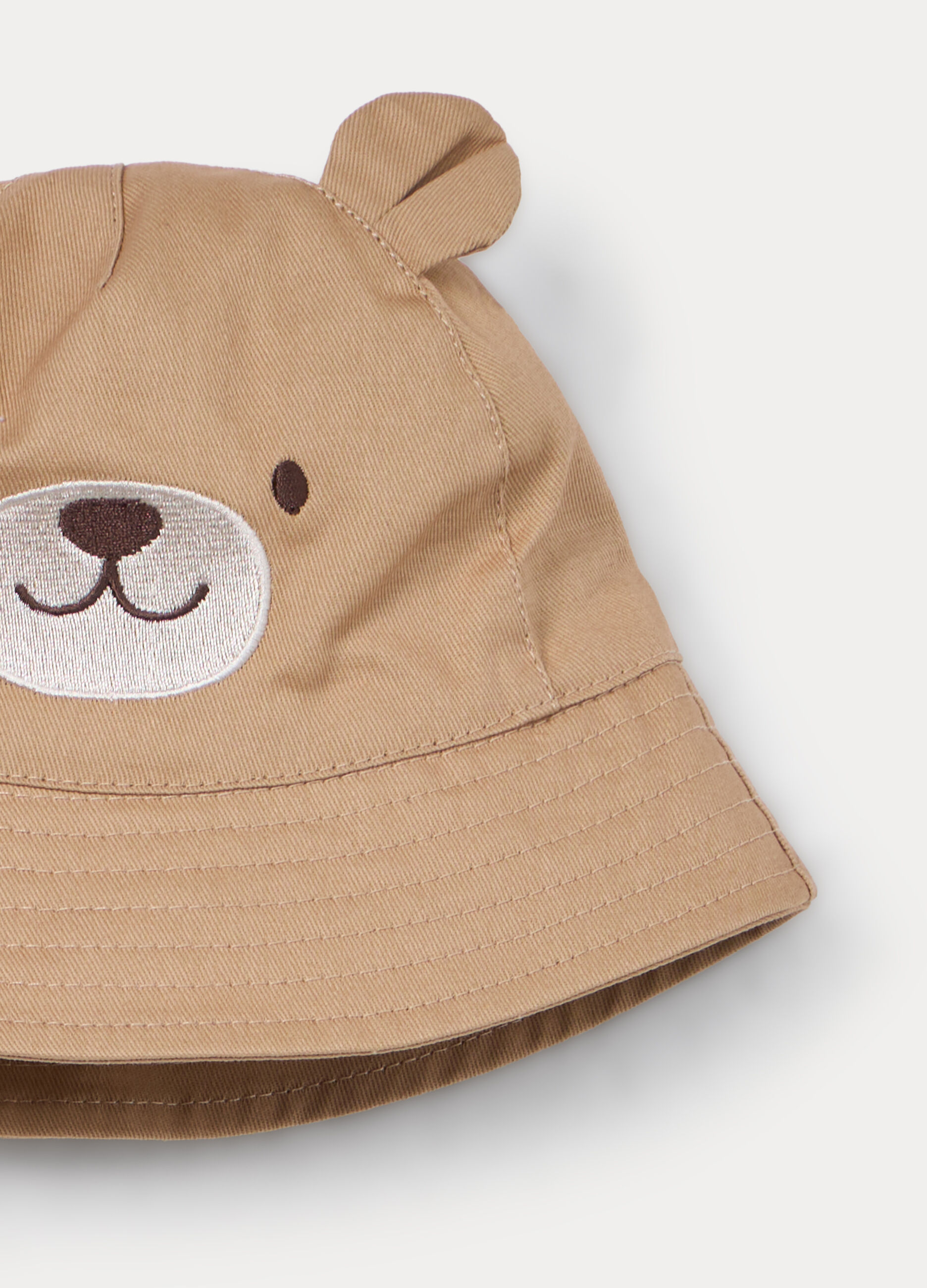 Berretto in twill di puro cotone neonato_2