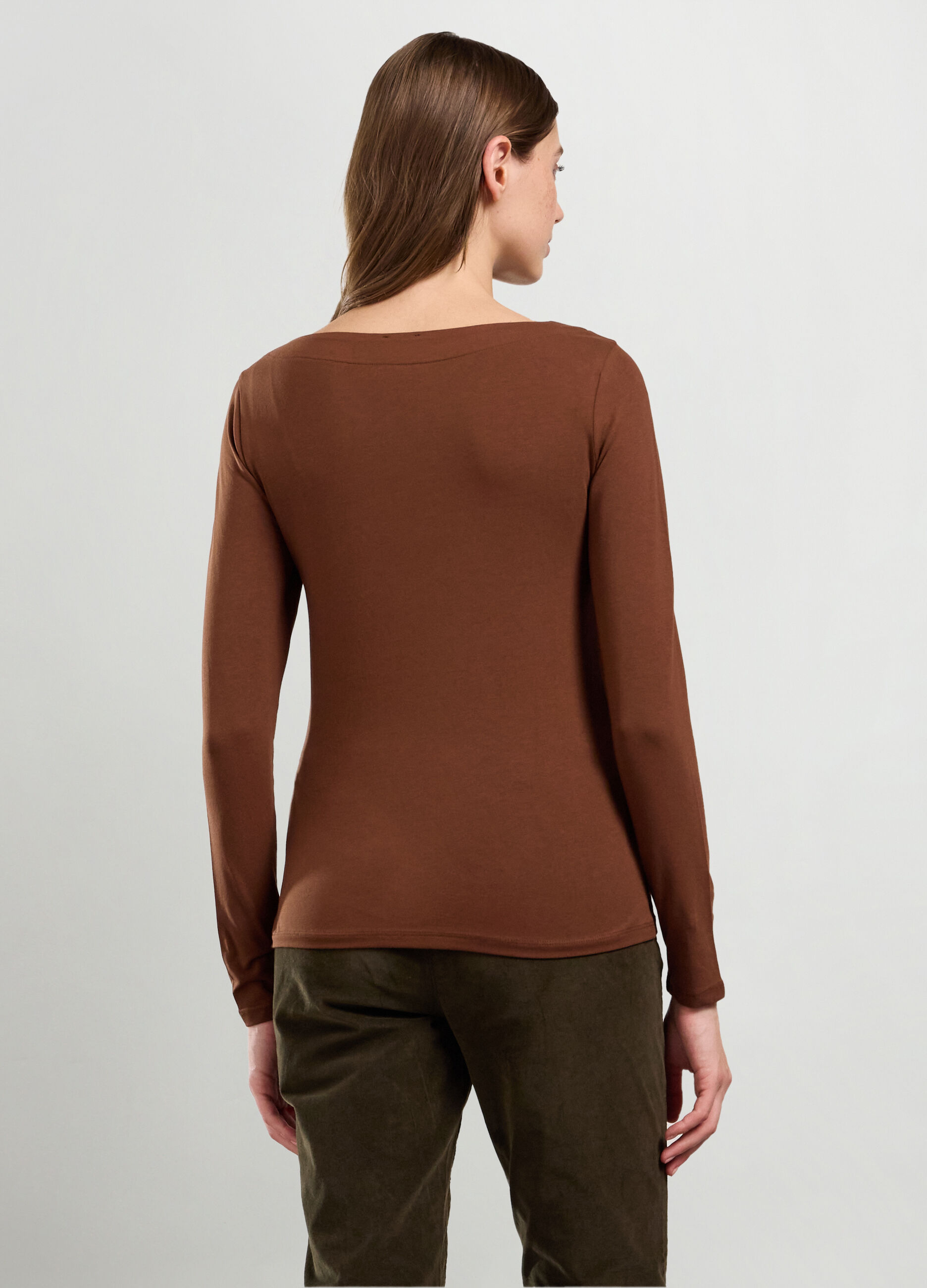 T-shirt in cotone stretch donna_1