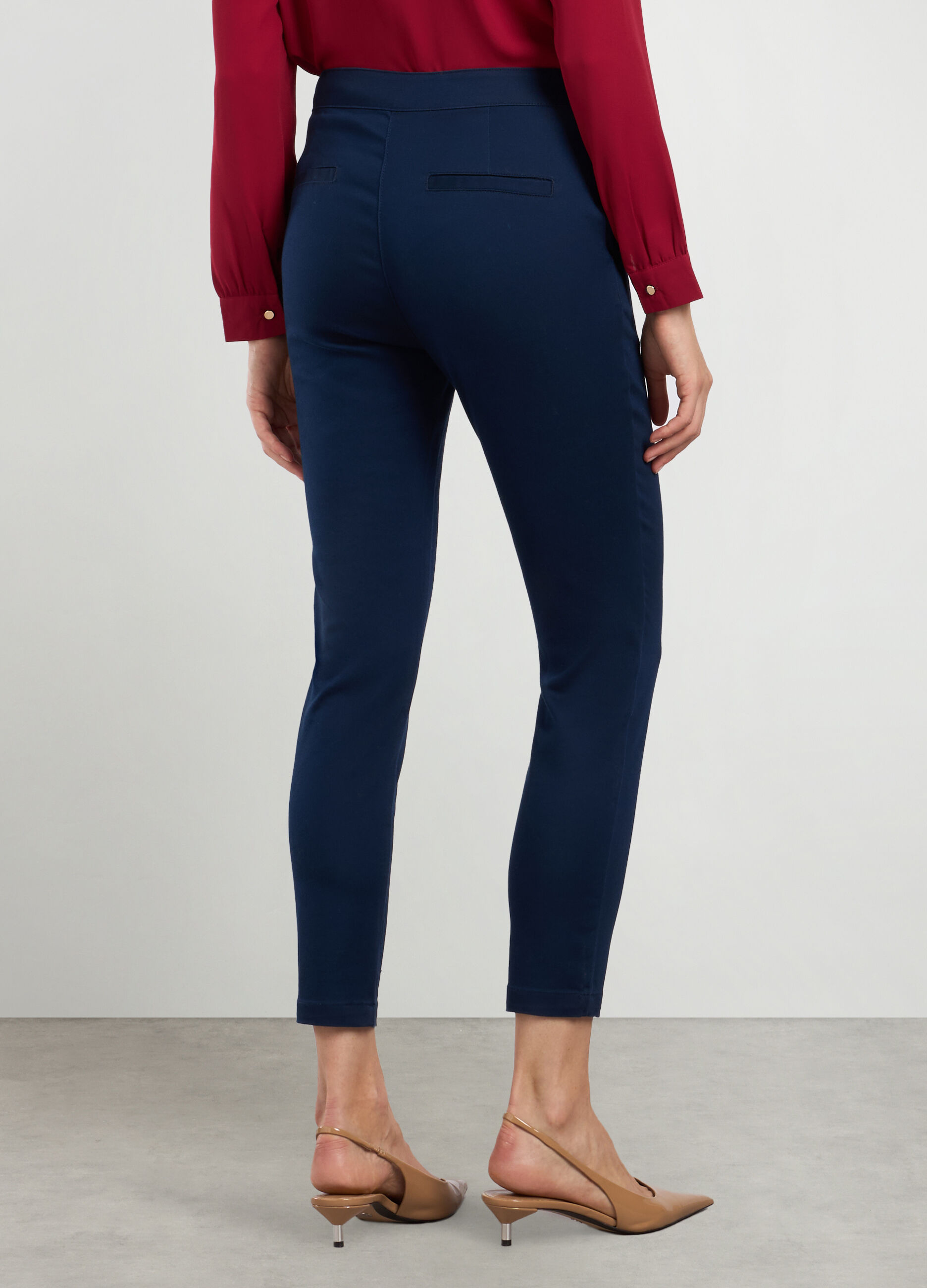 Treggings in misto cotone stretch donna_1