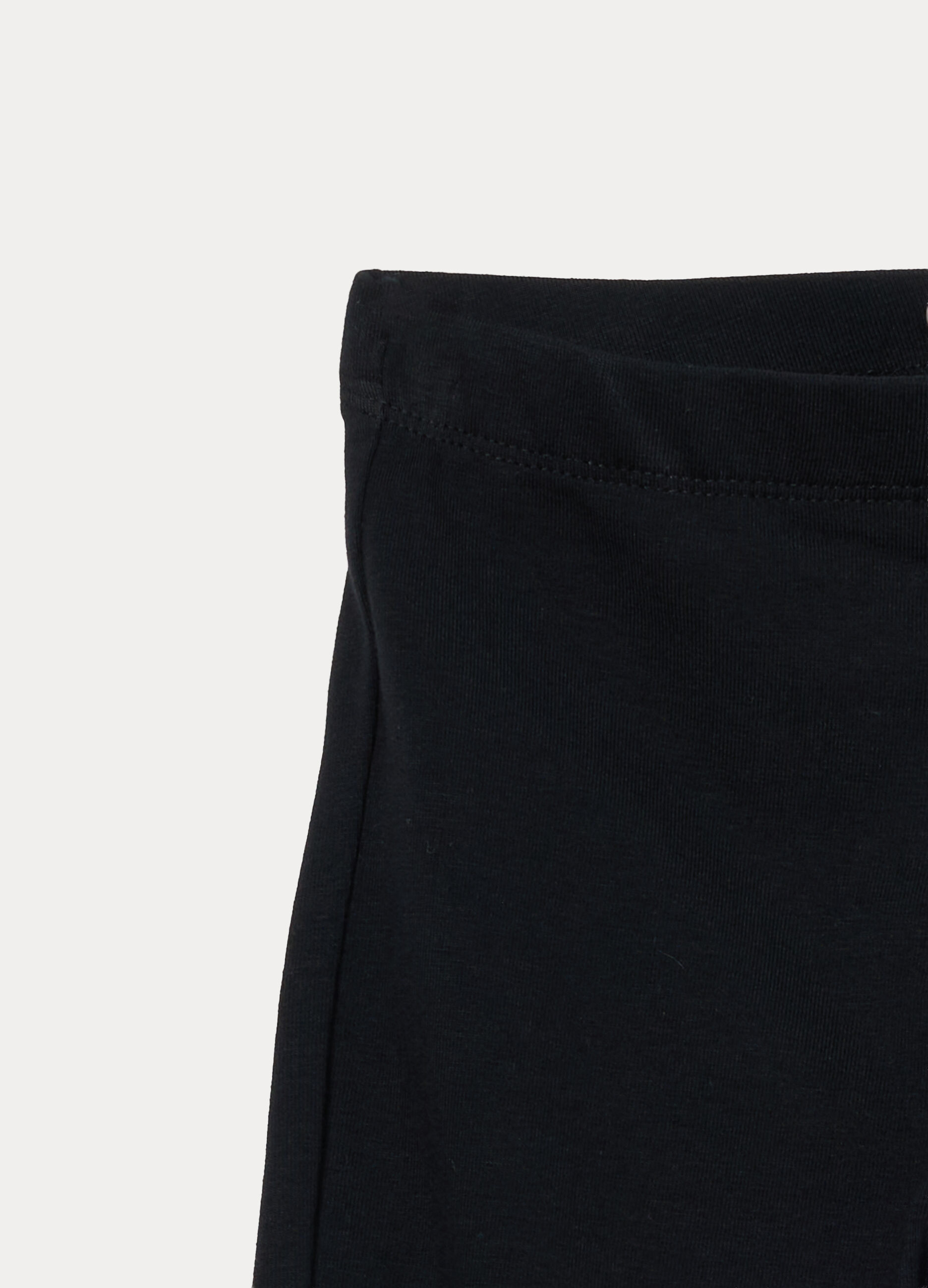 Leggings flare fit in jersey di cotone stretch bambina_2