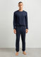 Pantaloni pigiama lunghi in puro cotone uomo_0