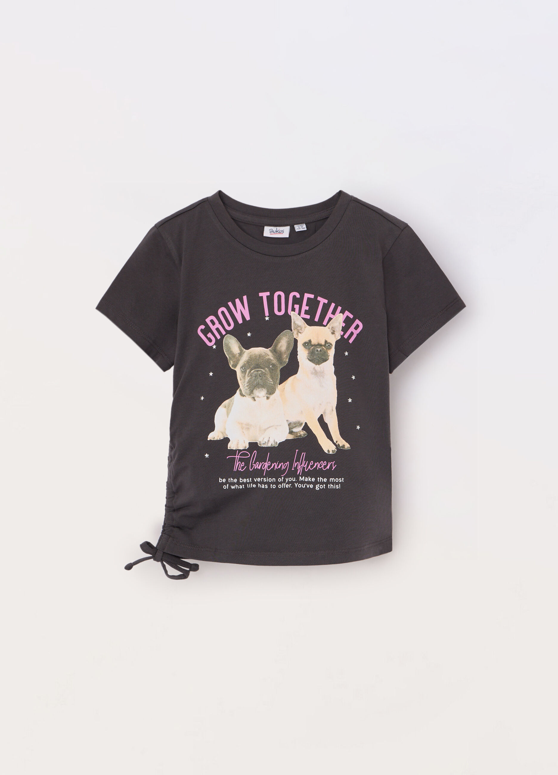 T-shirt in jersey di cotone stretch ragazza_0