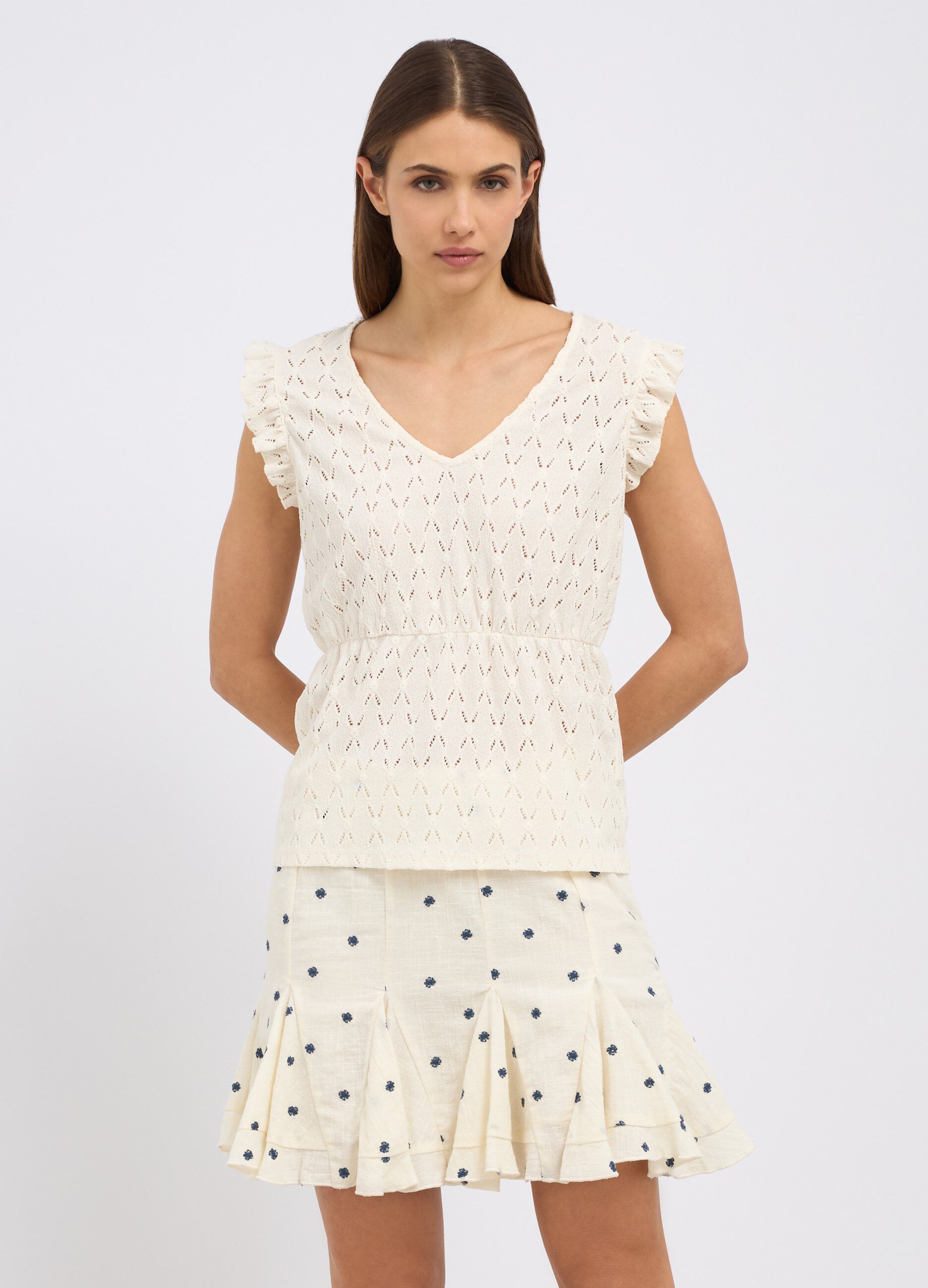 Blusa con rouches donna_0