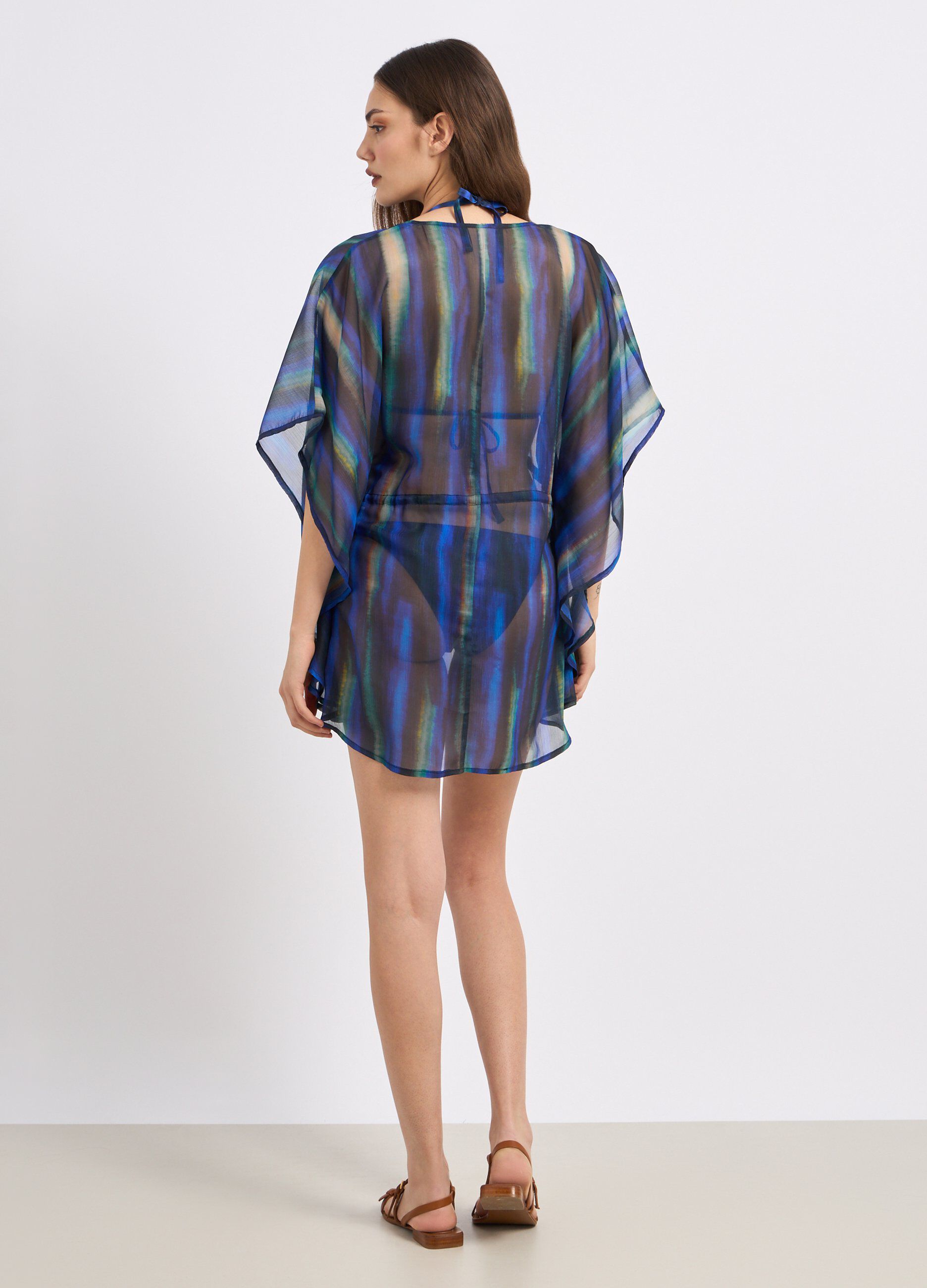 Copricostume in chiffon donna_1