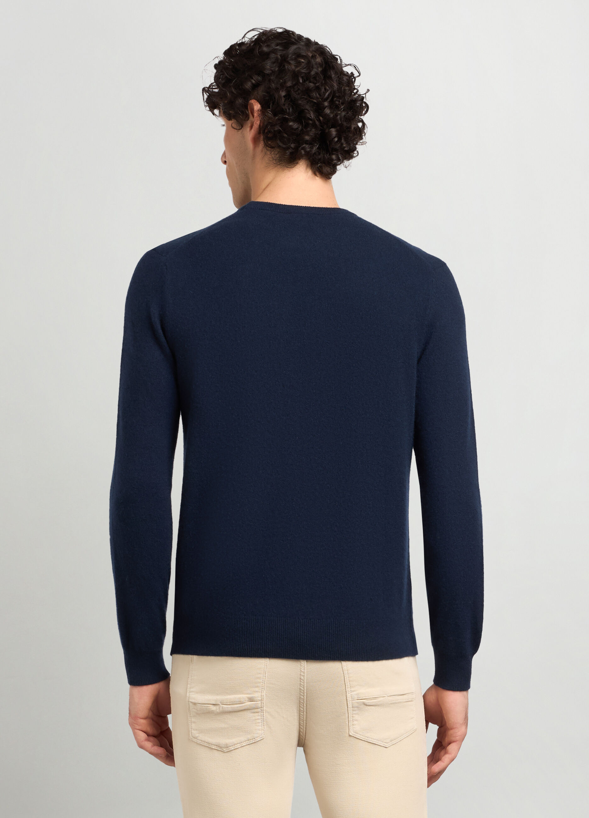 Maglione girocollo in cashmere uomo_1