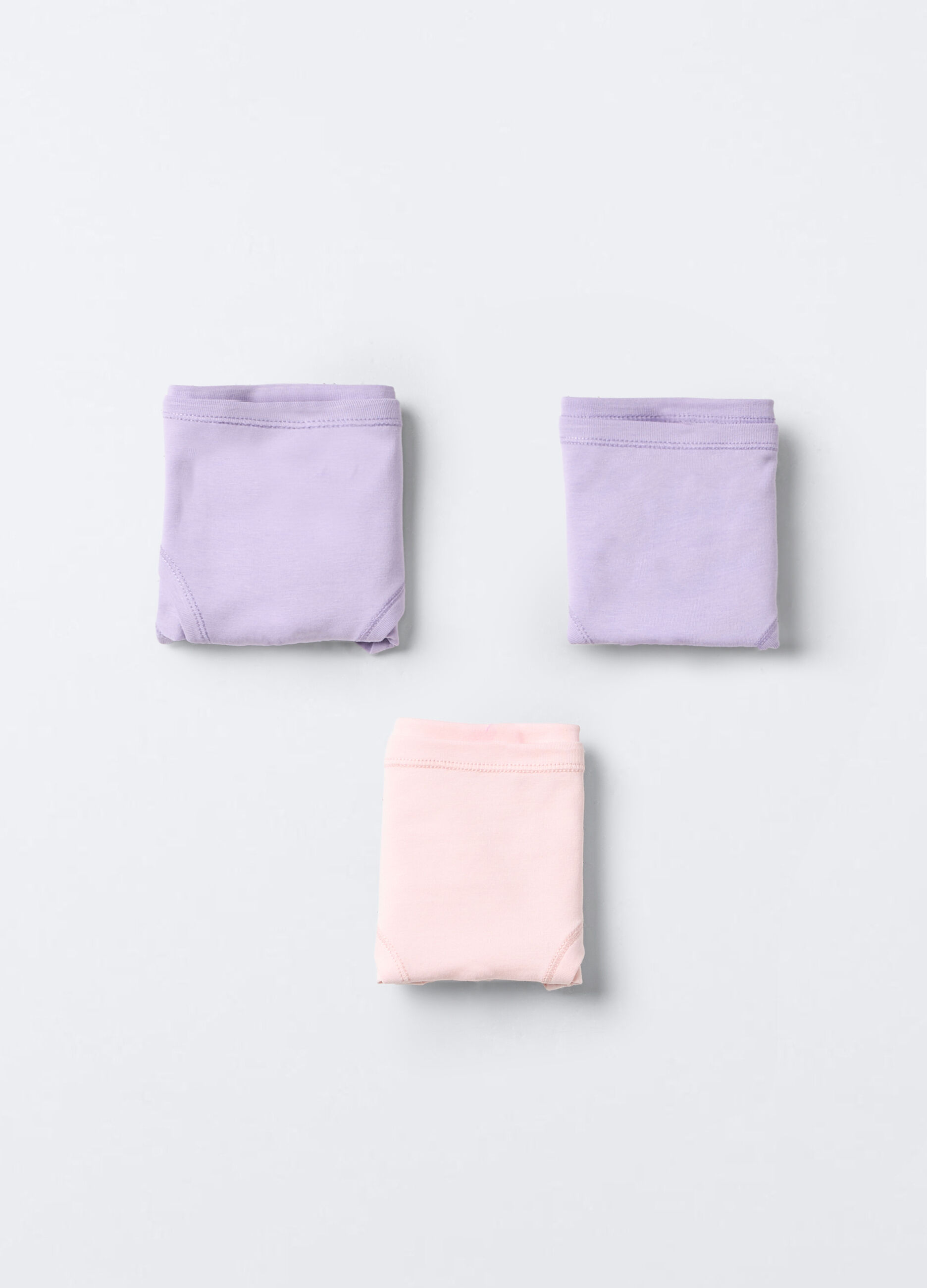 Pack 3 slip in jersey di cotone stretch bambina_0