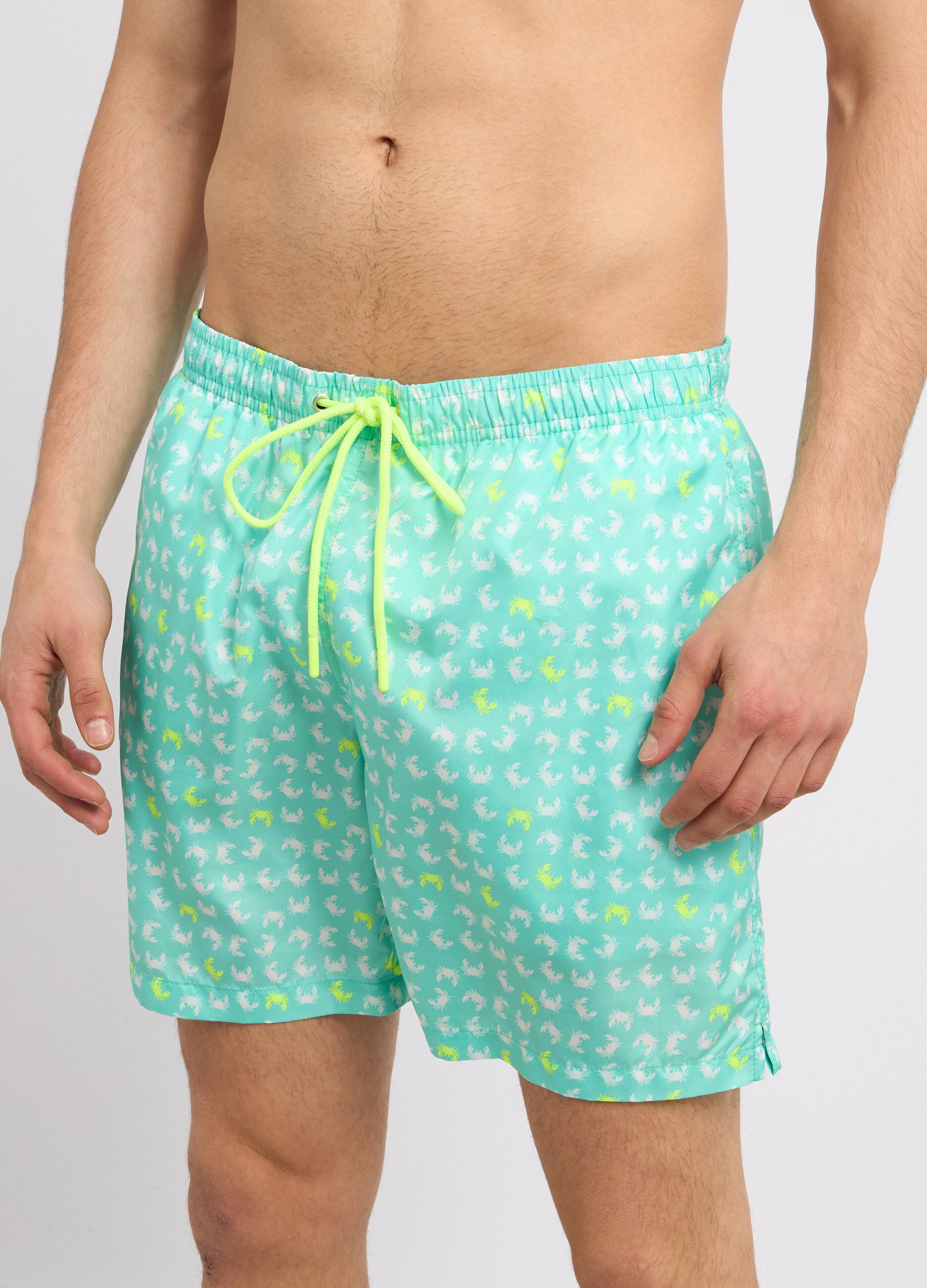 Costume shorts con stampa uomo_2