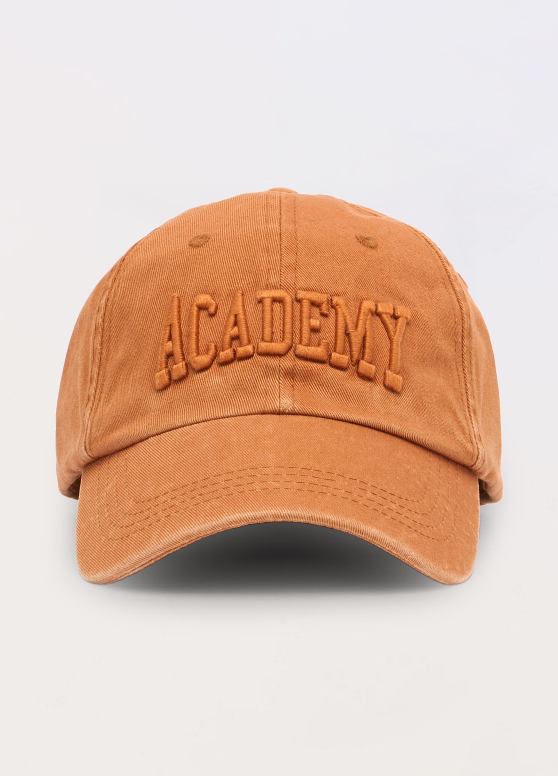Cappello baseball con logo in denim di cotone uomo_0