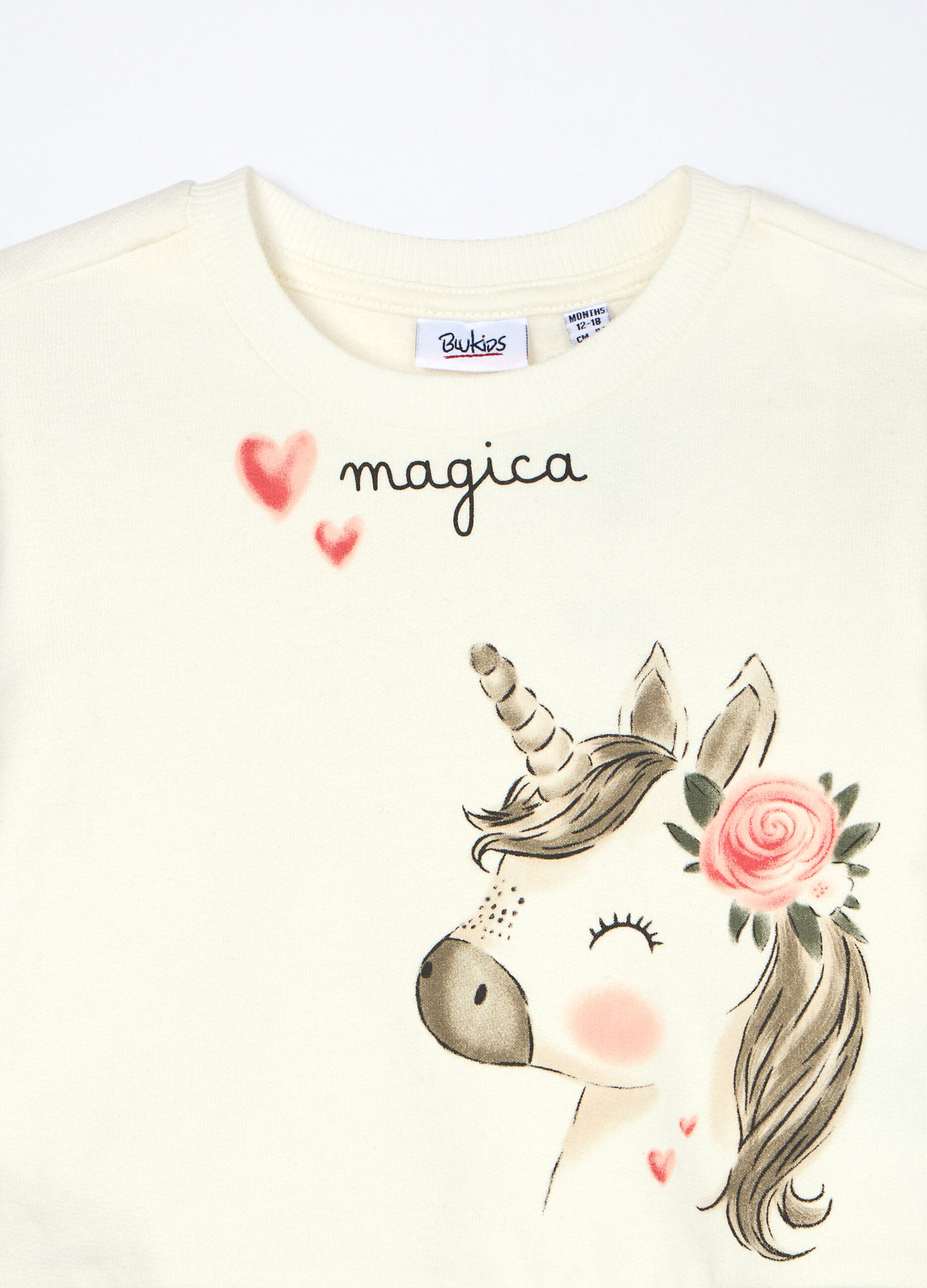 Felpa in puro cotone fleece neonata_2