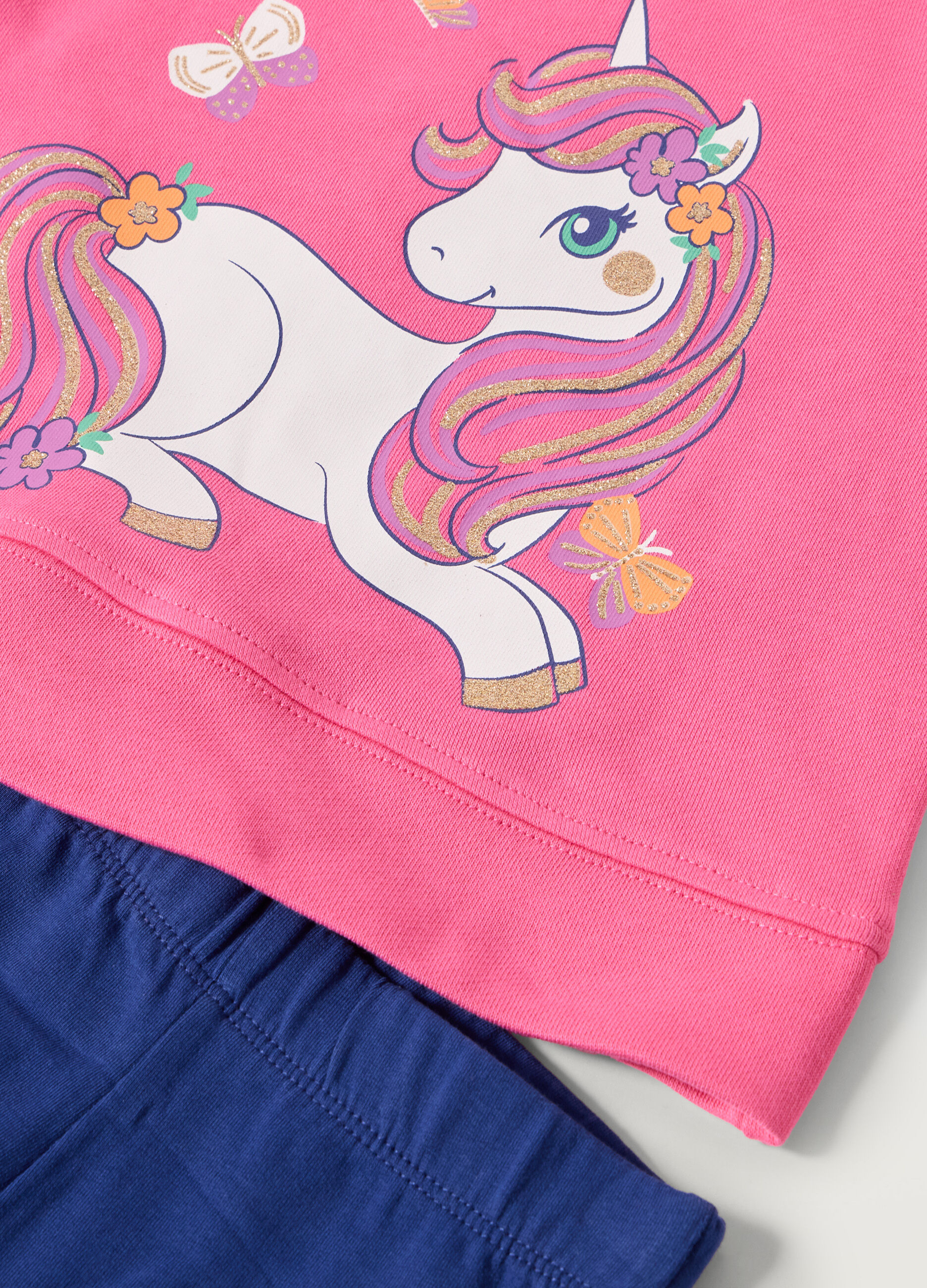Jogging set in puro cotone bambina_1