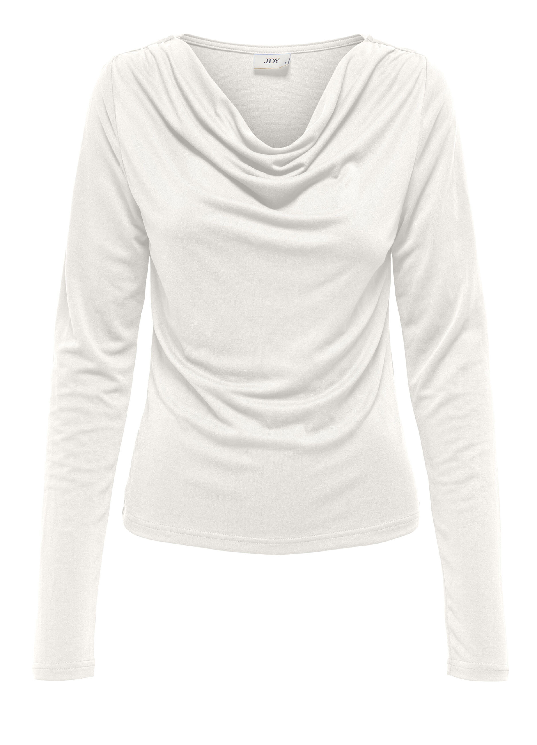 T-shirt con scollo drappeggiato donna_5