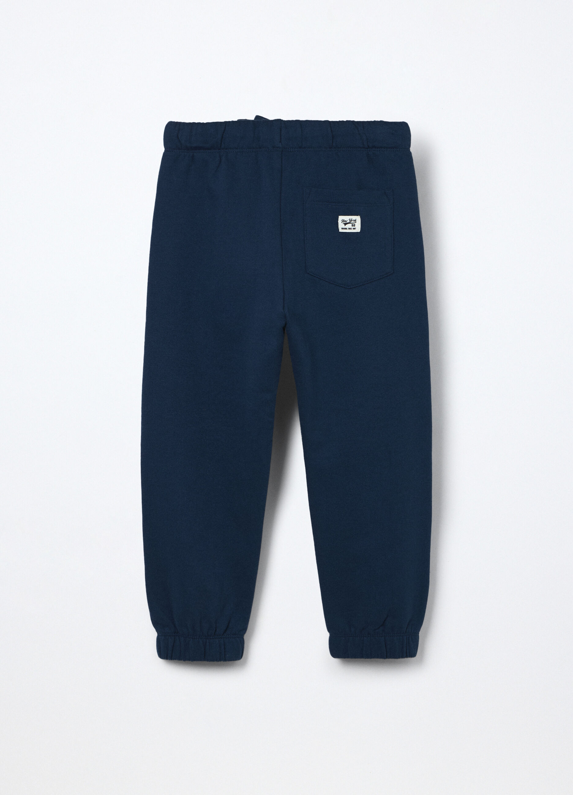 Jogger in puro cotone fleece bambino_1