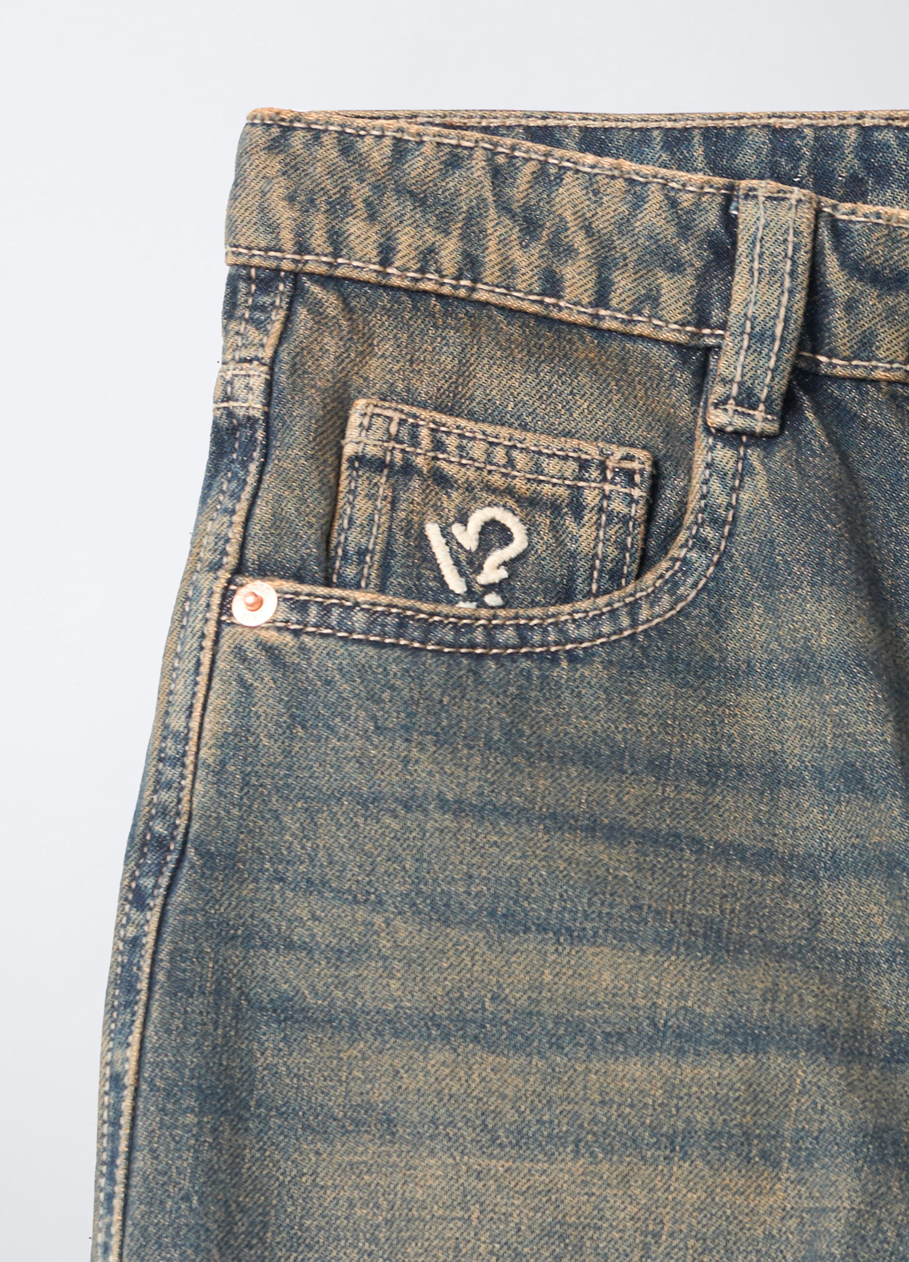 Pantaloni in denim di puro cotone Skater Fit ragazzo_2