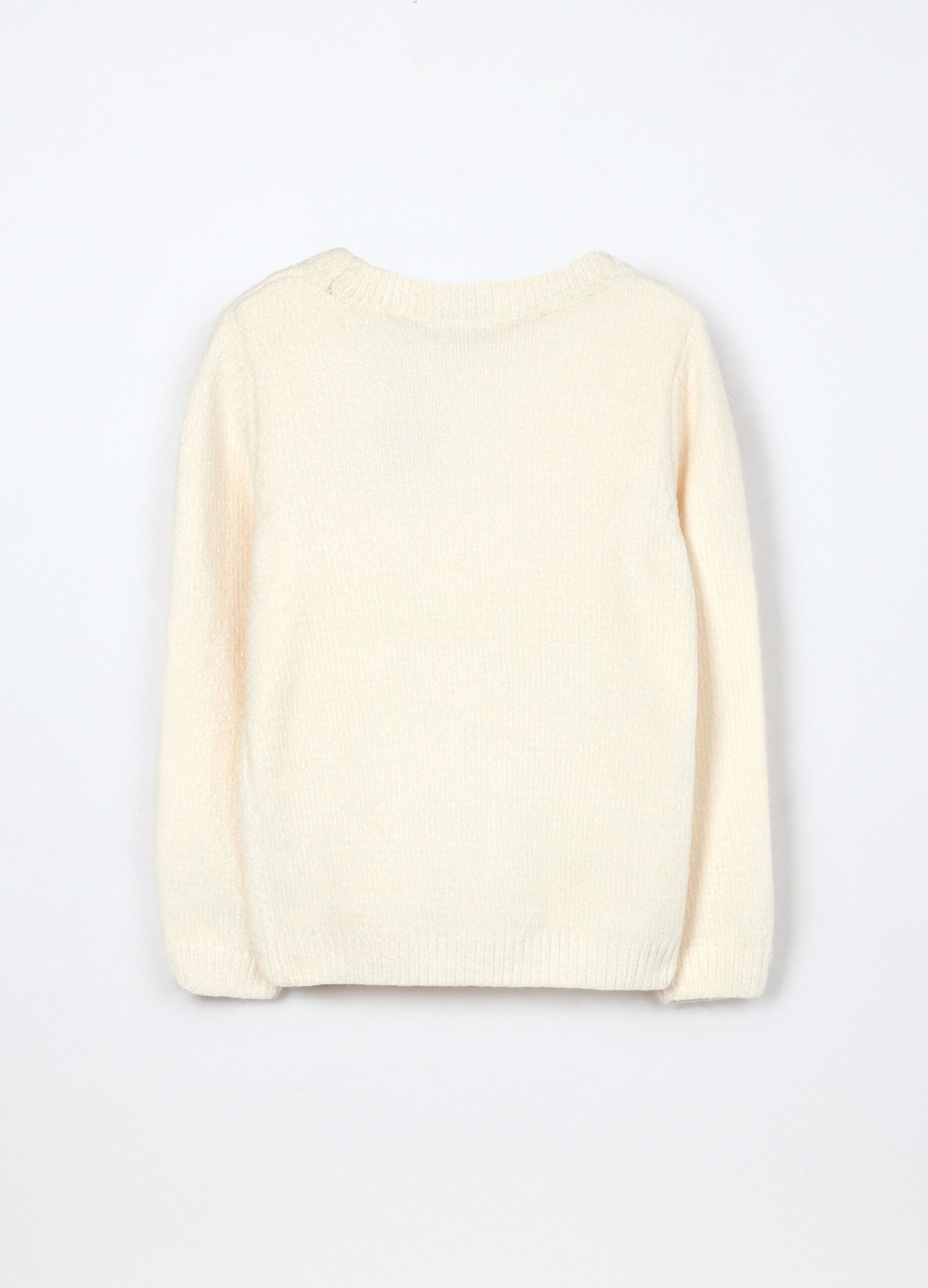 Tricot in ciniglia con paillettes bambina_1