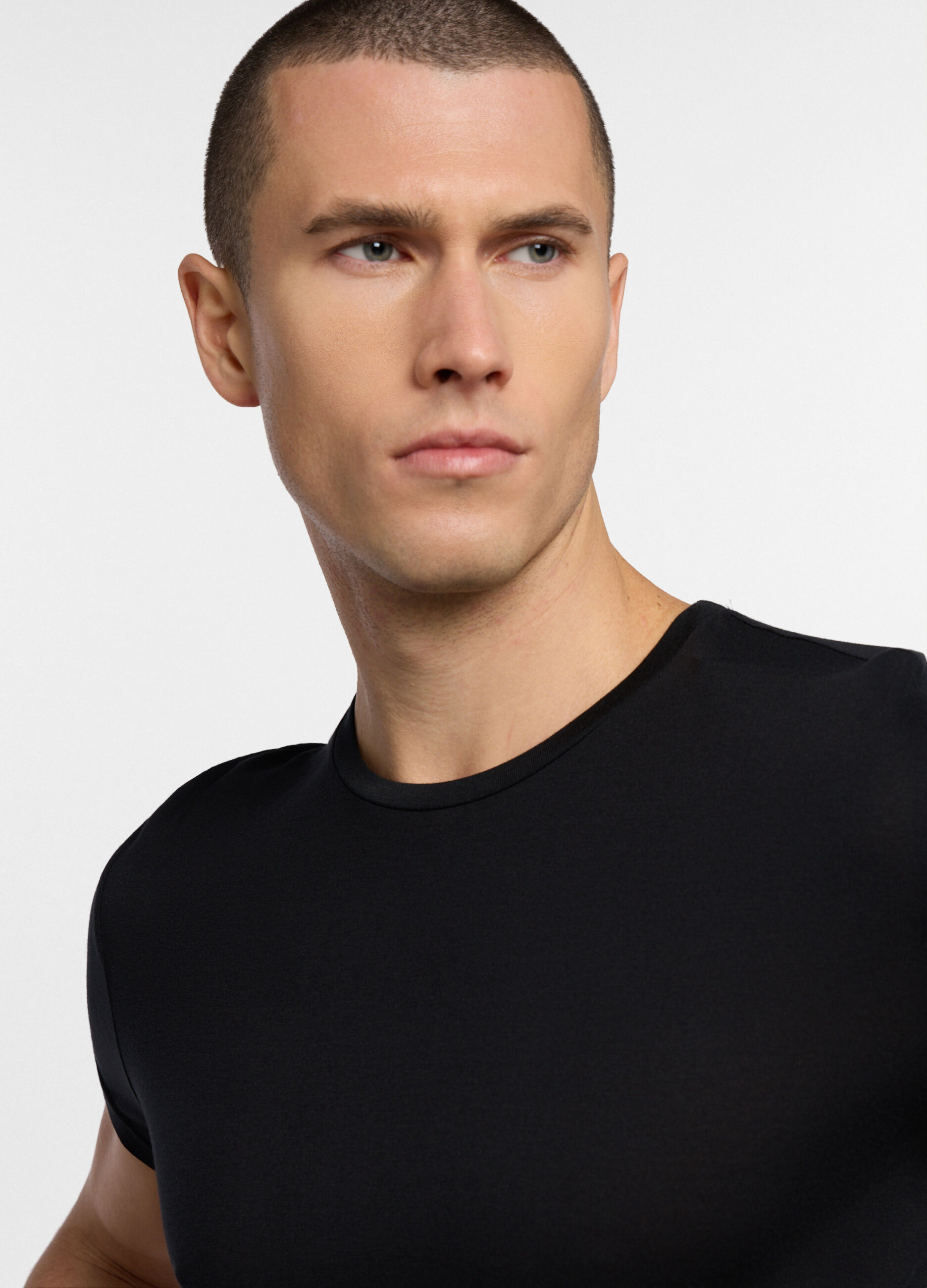 T-shirt slim fit in jersey di cotone uomo_2