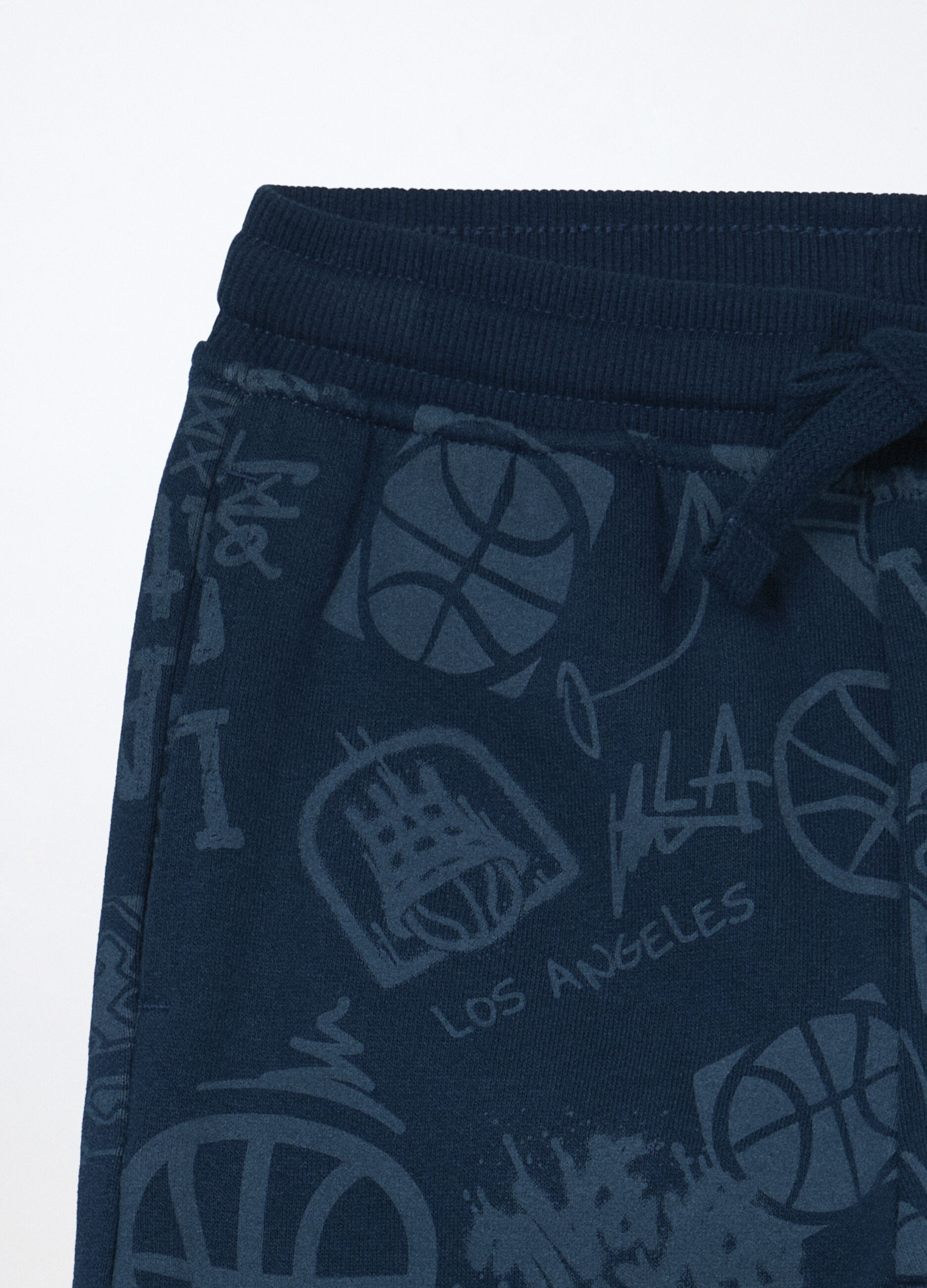 Jogger in puro cotone fleece bambino_2
