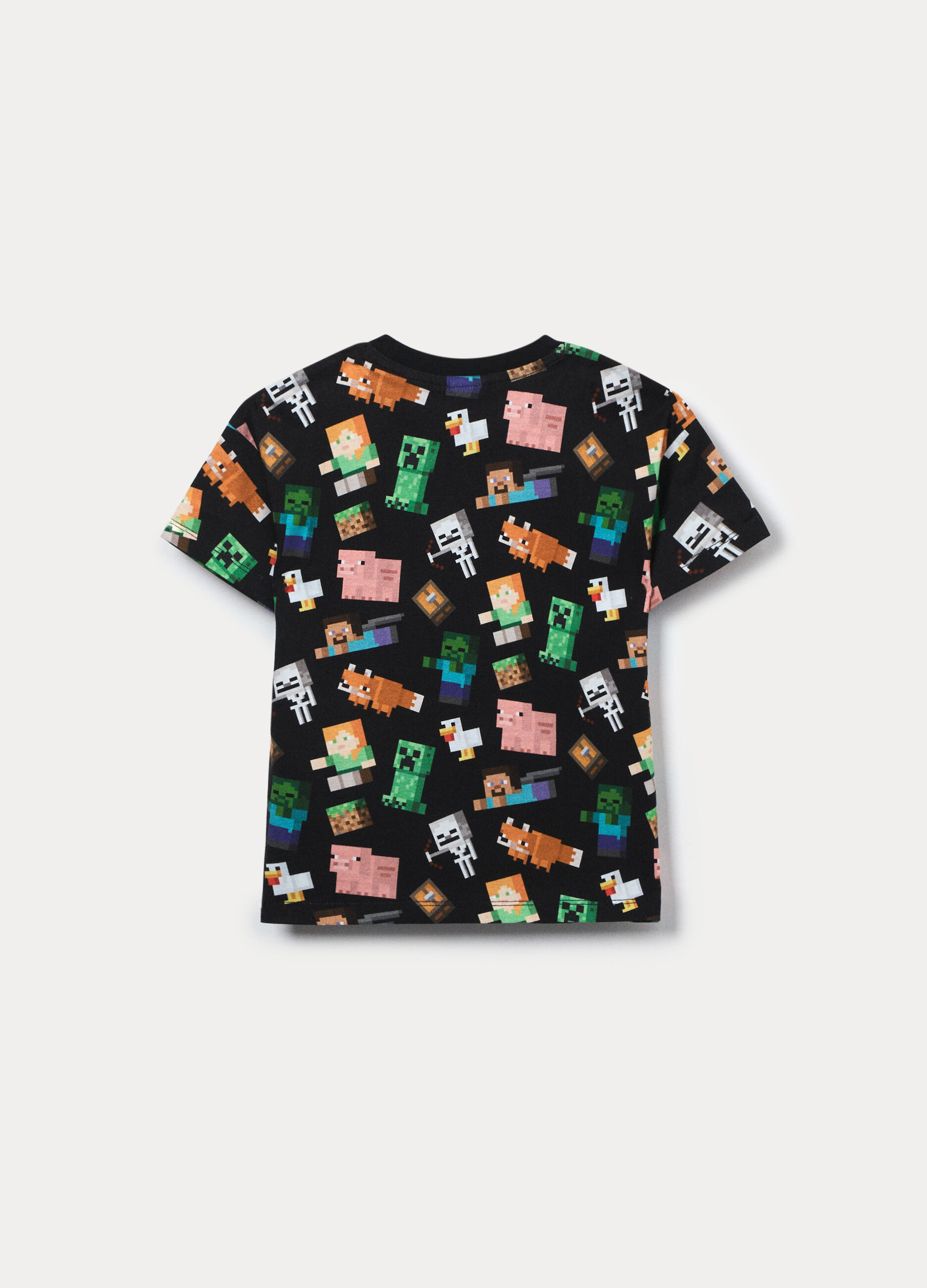 T-shirt Minecraft in jersey di puro cotone bambino_1