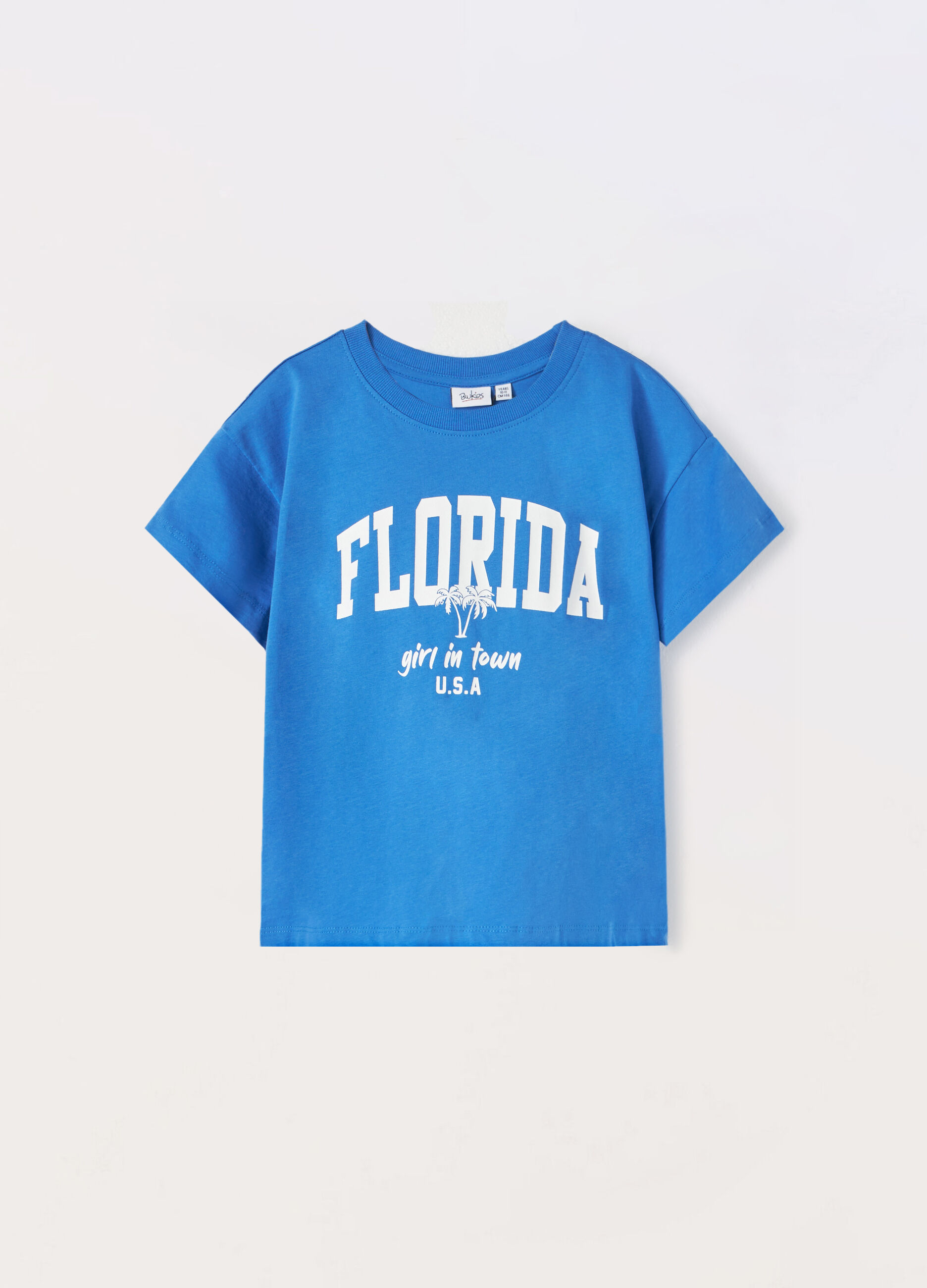 T-shirt in jersey di puro cotone ragazza_0