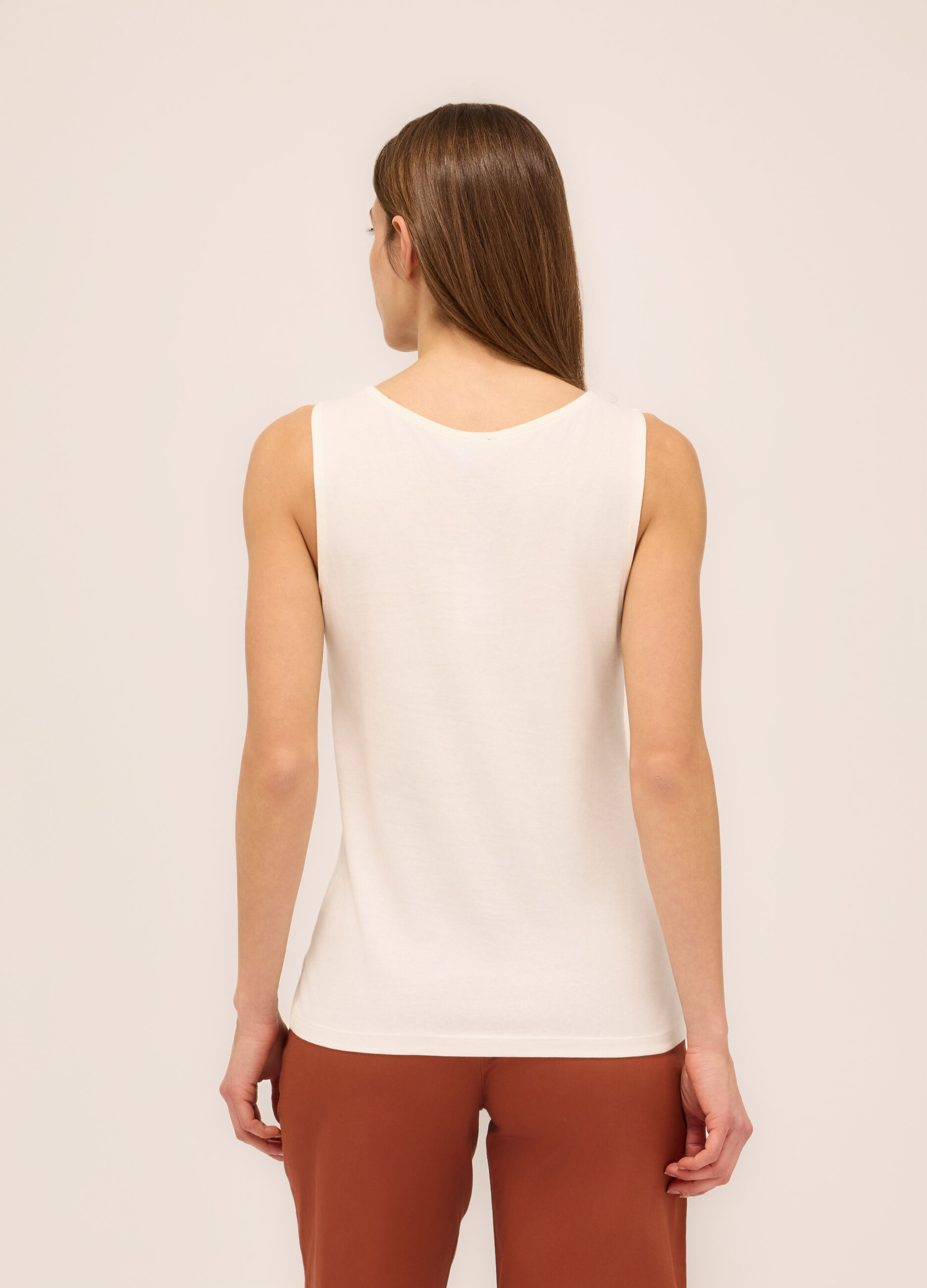 Canotta in jersey di puro cotone donna_1