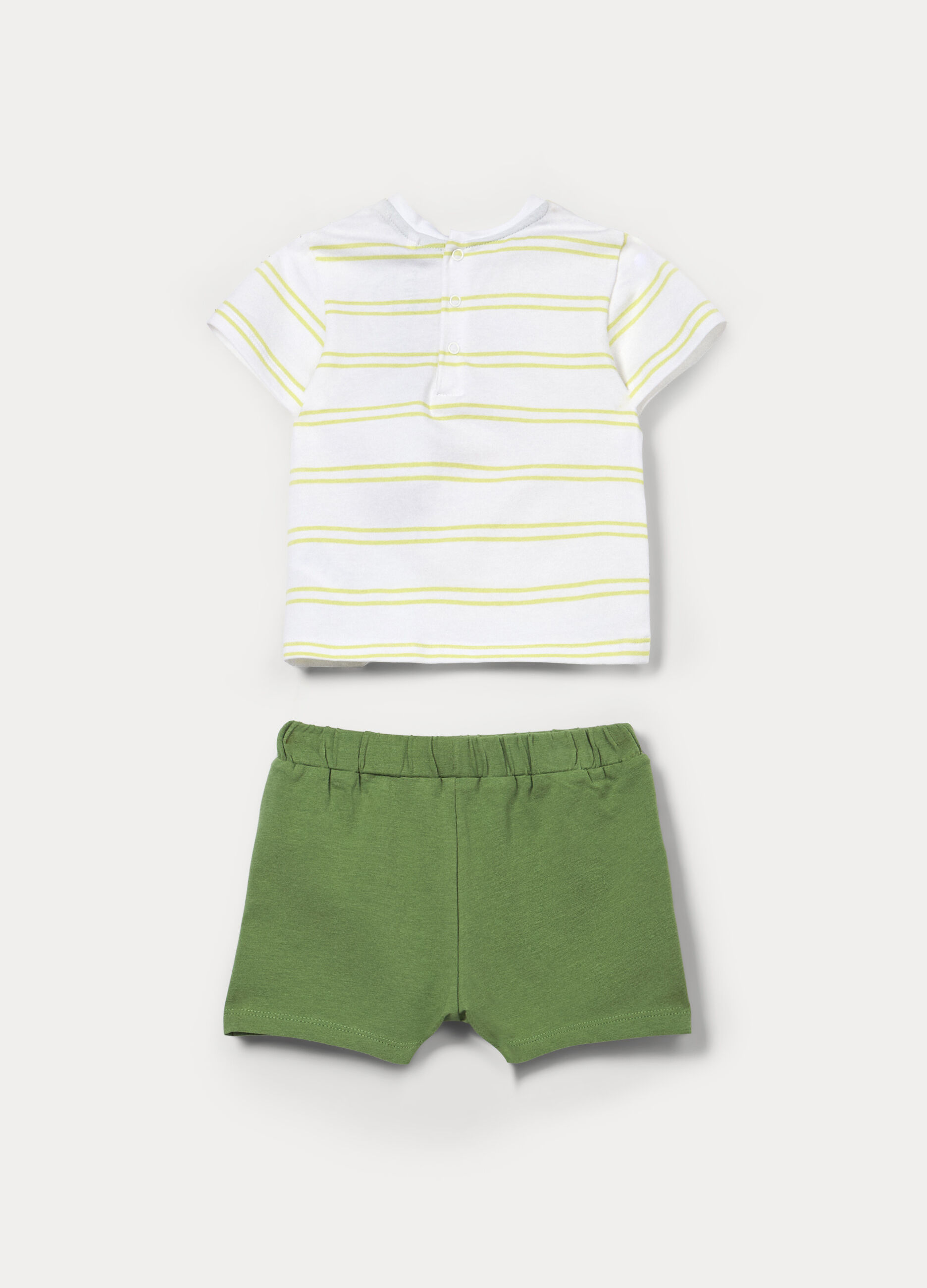 Jogging set in jersey di cotone stretch neonato_1