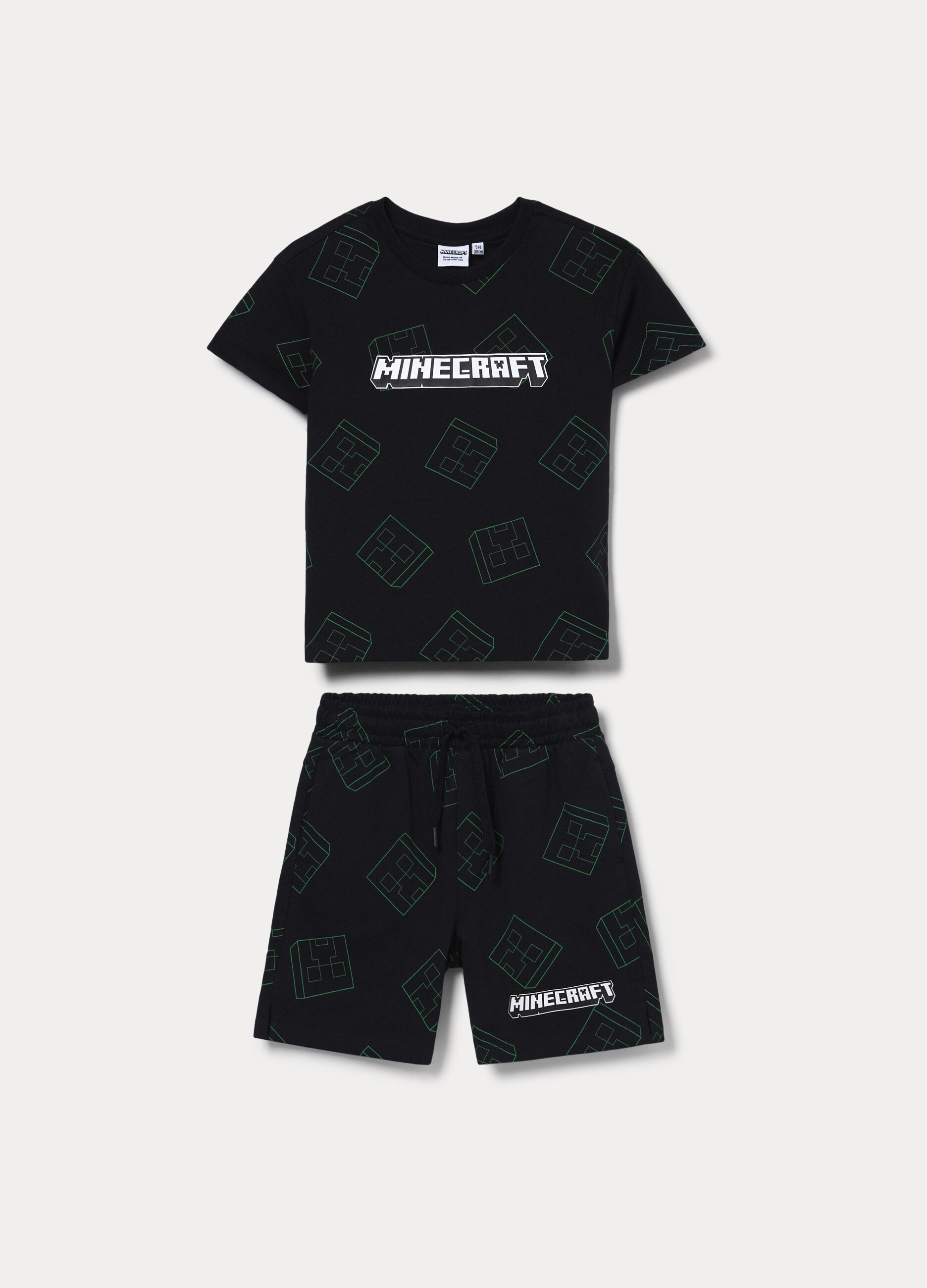 Jogging set Minecraft in jersey di puro cotone bambino_0