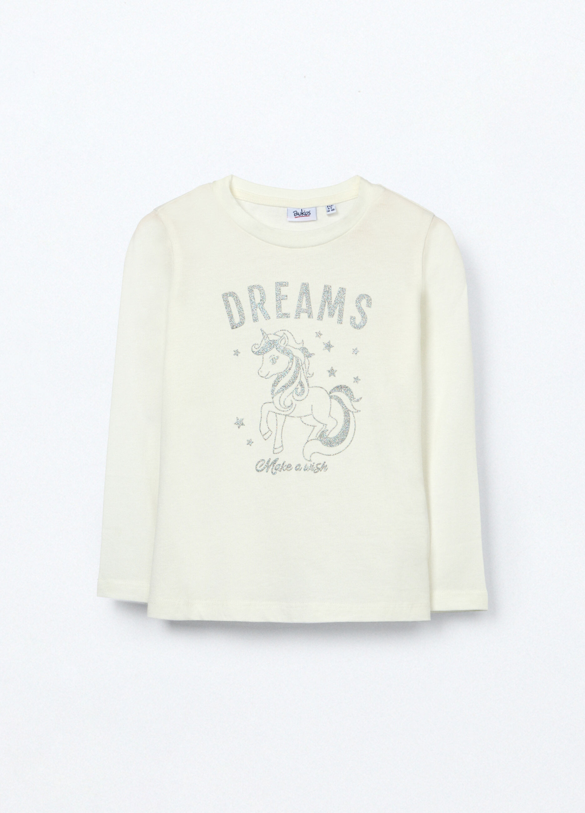 T-shirt in jersey di puro cotone bambina_0