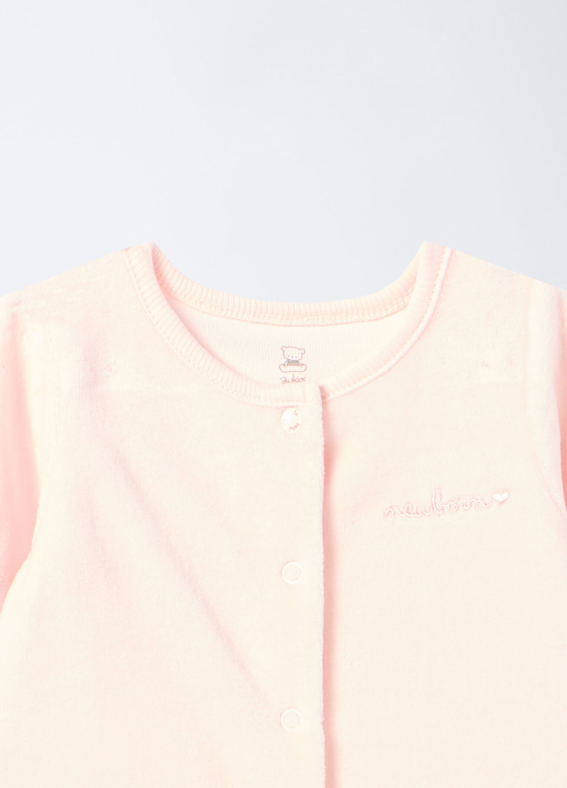 Pack 2 tutine velour misto cotone neonata