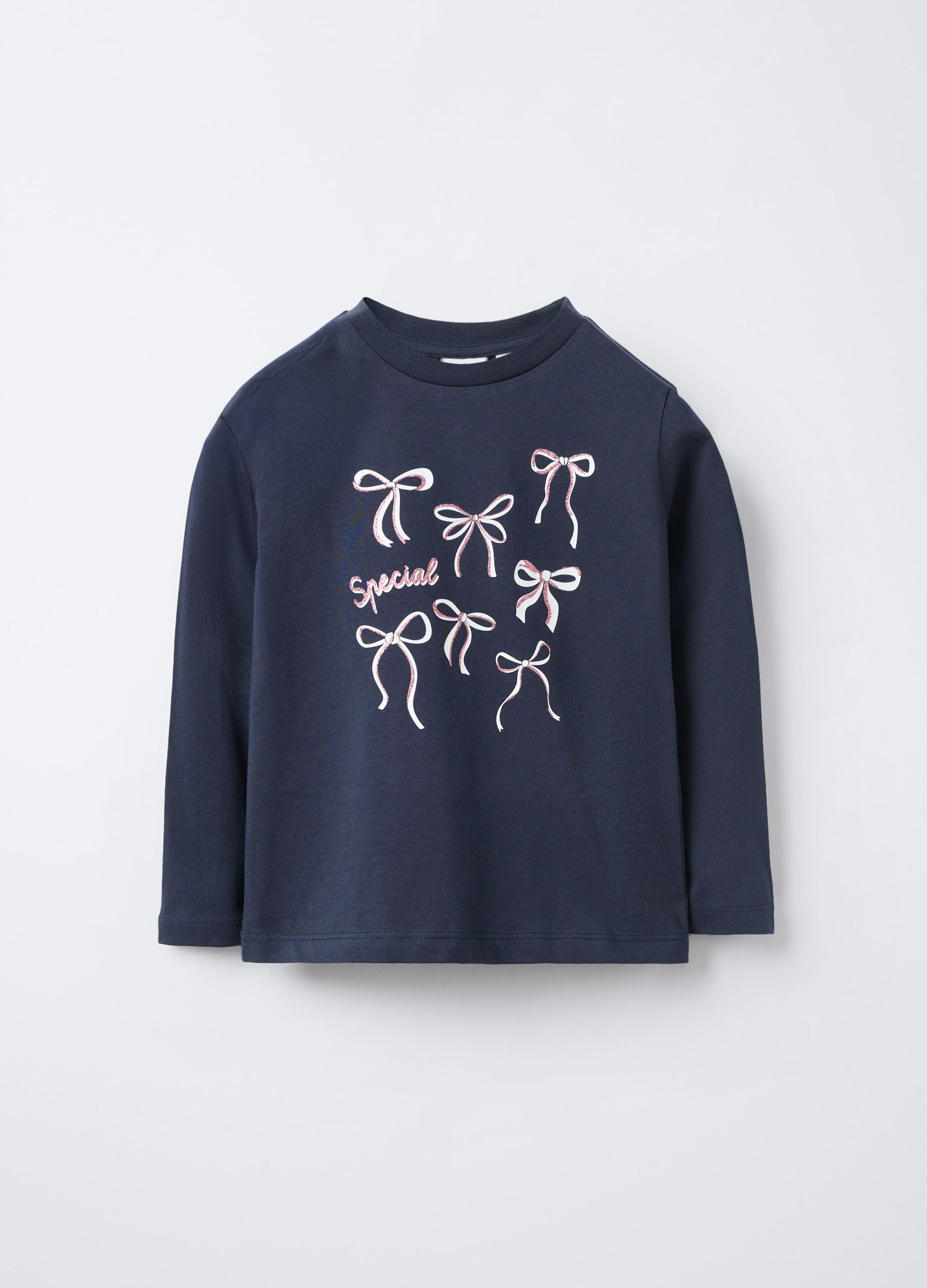 T-shirt in jersey di puro cotone bambina_0