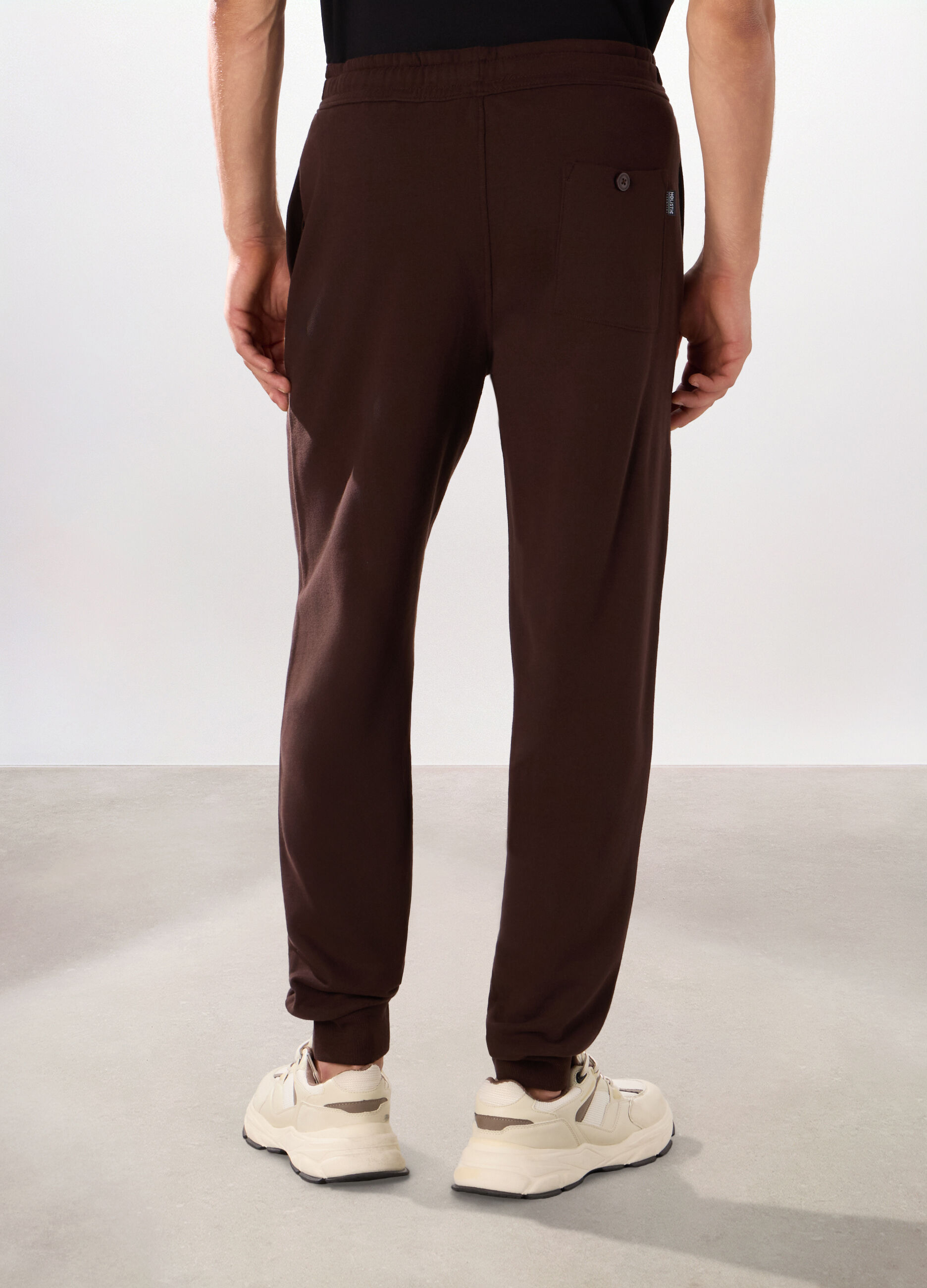Jogger slim in puro cotone uomo_1