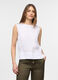 Top girocollo fit regular in puro lino donna_0