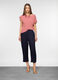 Pantaloni cropped regular fit in puro lino donna_0