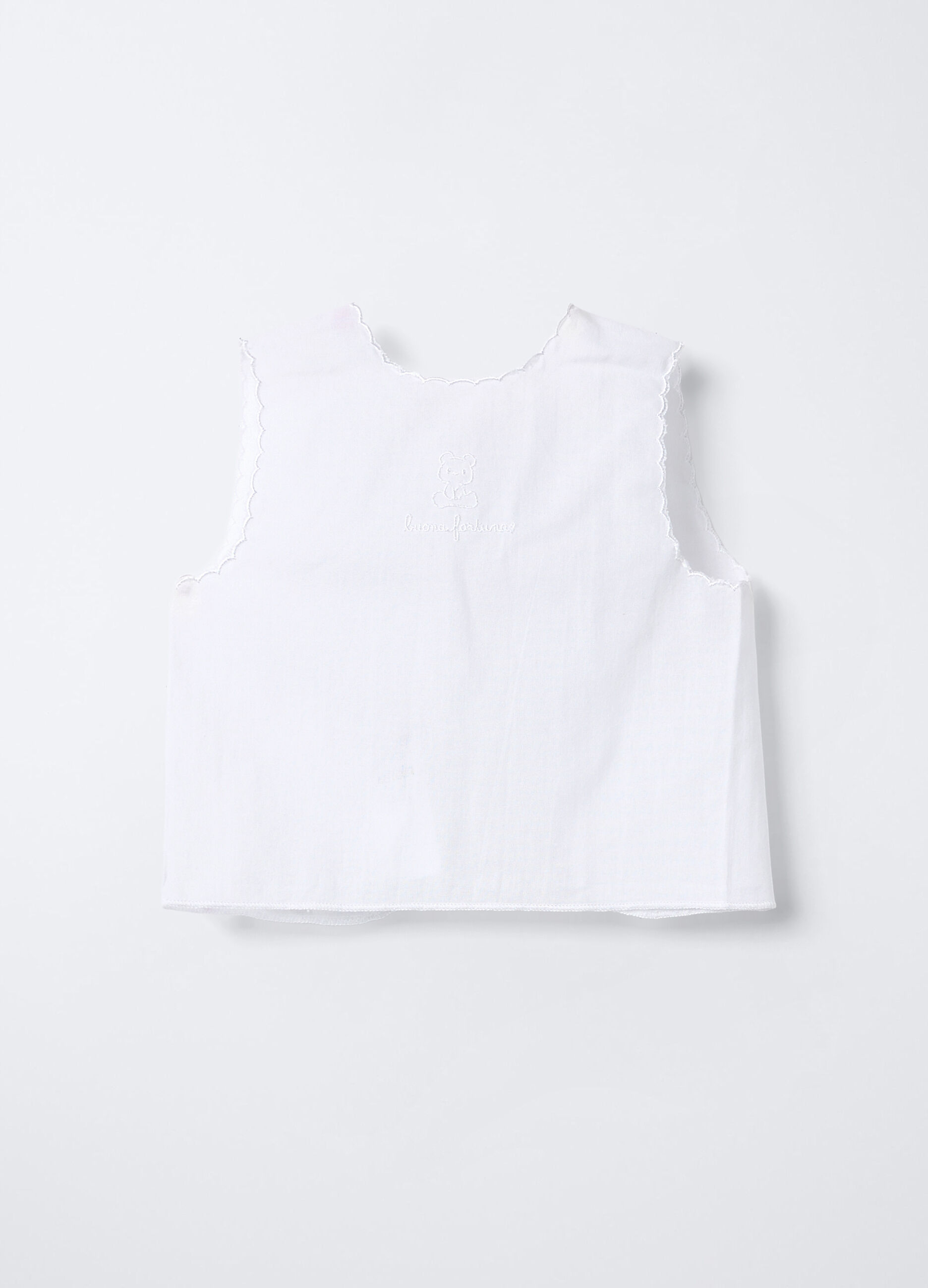 Blusa in puro cotone ricamata_0